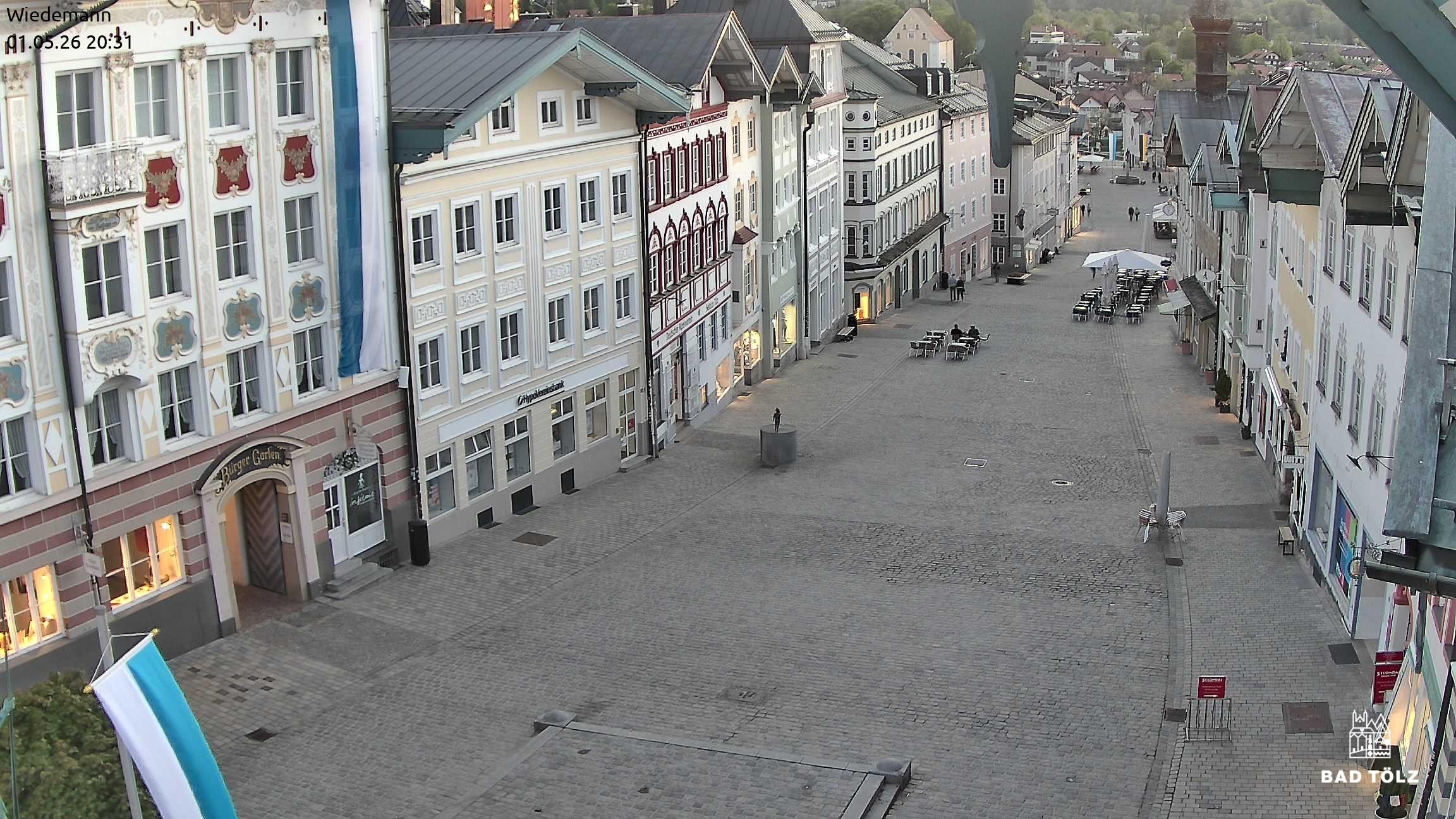 Archiv Foto Webcam Obere Marktstraße Bad Tölz