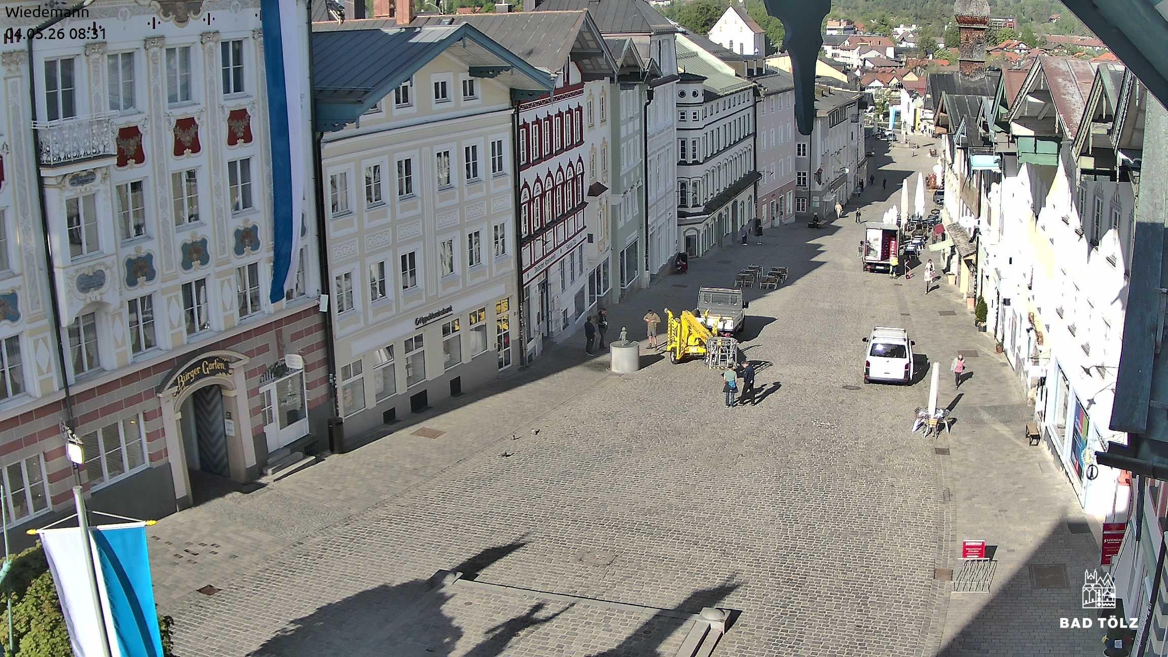 Archiv Foto Webcam Obere Marktstraße Bad Tölz