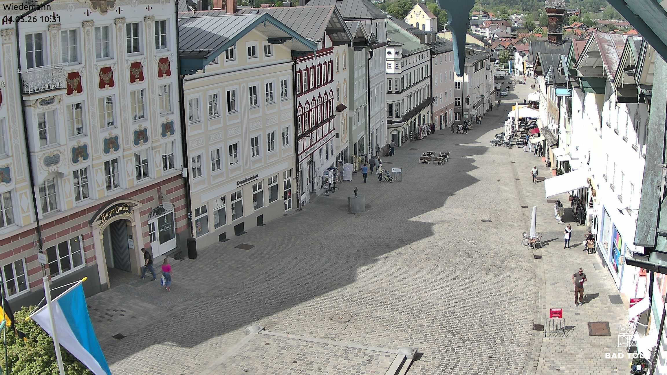 Archiv Foto Webcam Obere Marktstraße Bad Tölz