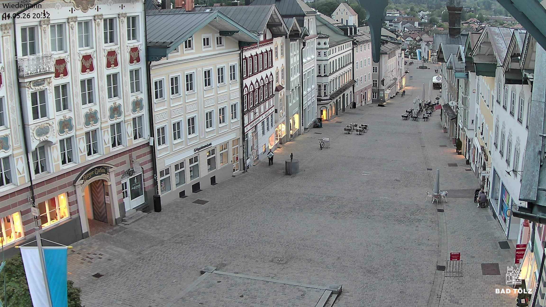 Archiv Foto Webcam Obere Marktstraße Bad Tölz