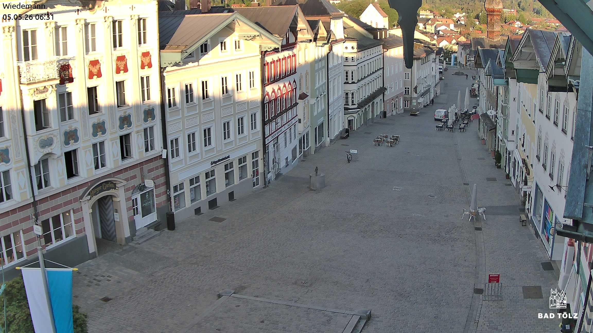 Archiv Foto Webcam Obere Marktstraße Bad Tölz