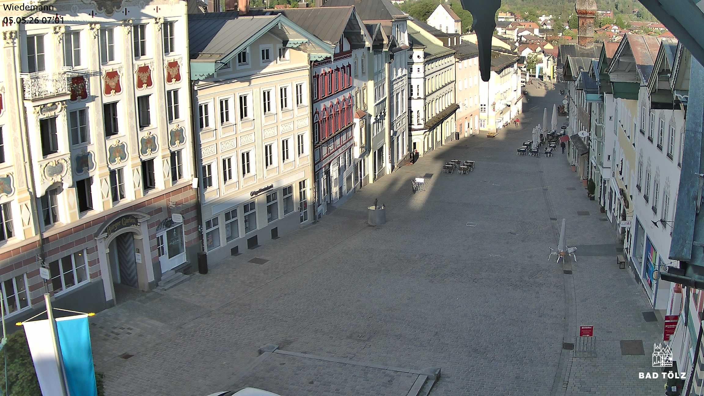 Archiv Foto Webcam Obere Marktstraße Bad Tölz