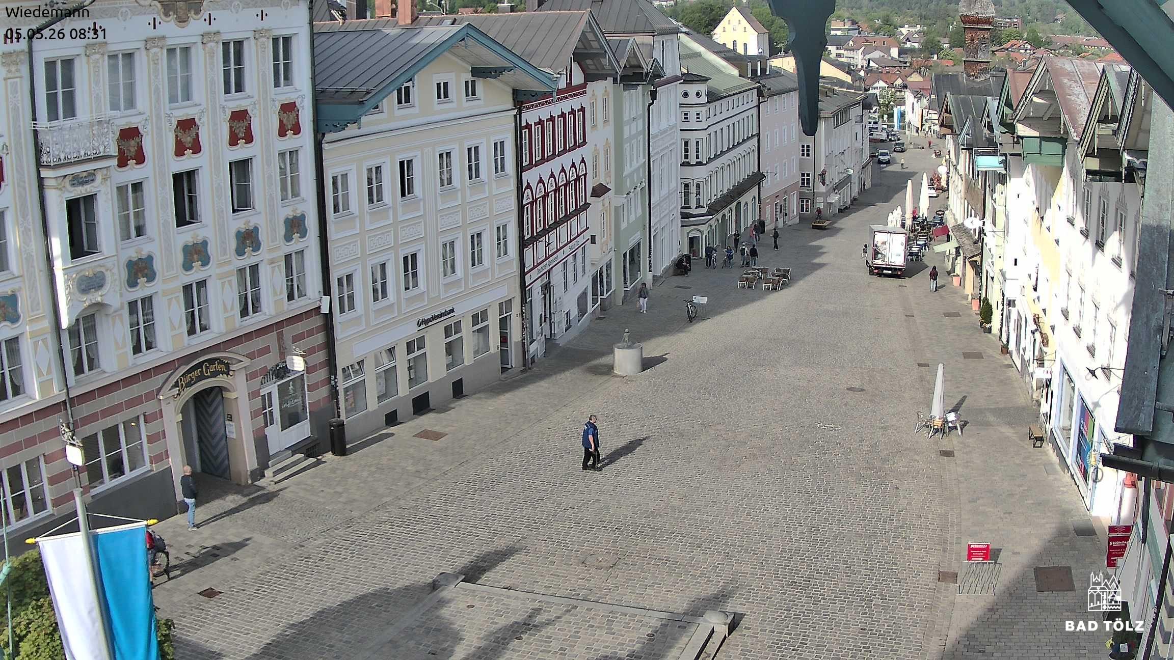 Archiv Foto Webcam Obere Marktstraße Bad Tölz