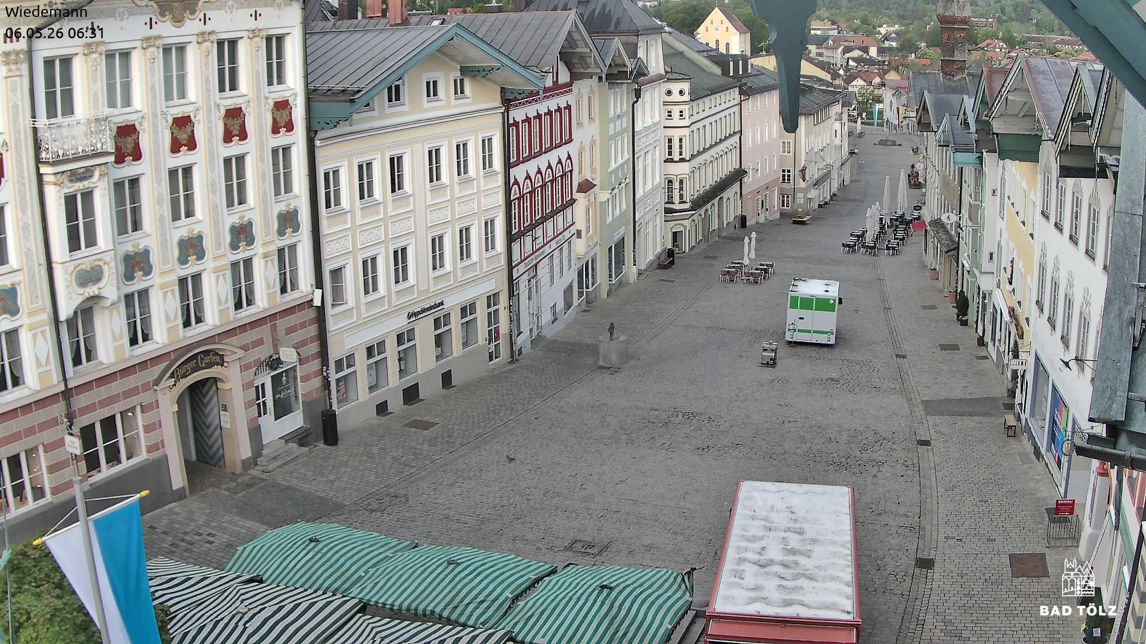 Archiv Foto Webcam Obere Marktstraße Bad Tölz