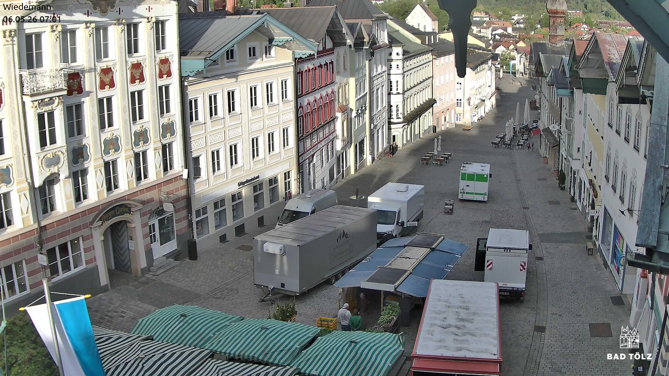 Archiv Foto Webcam Obere Marktstraße Bad Tölz