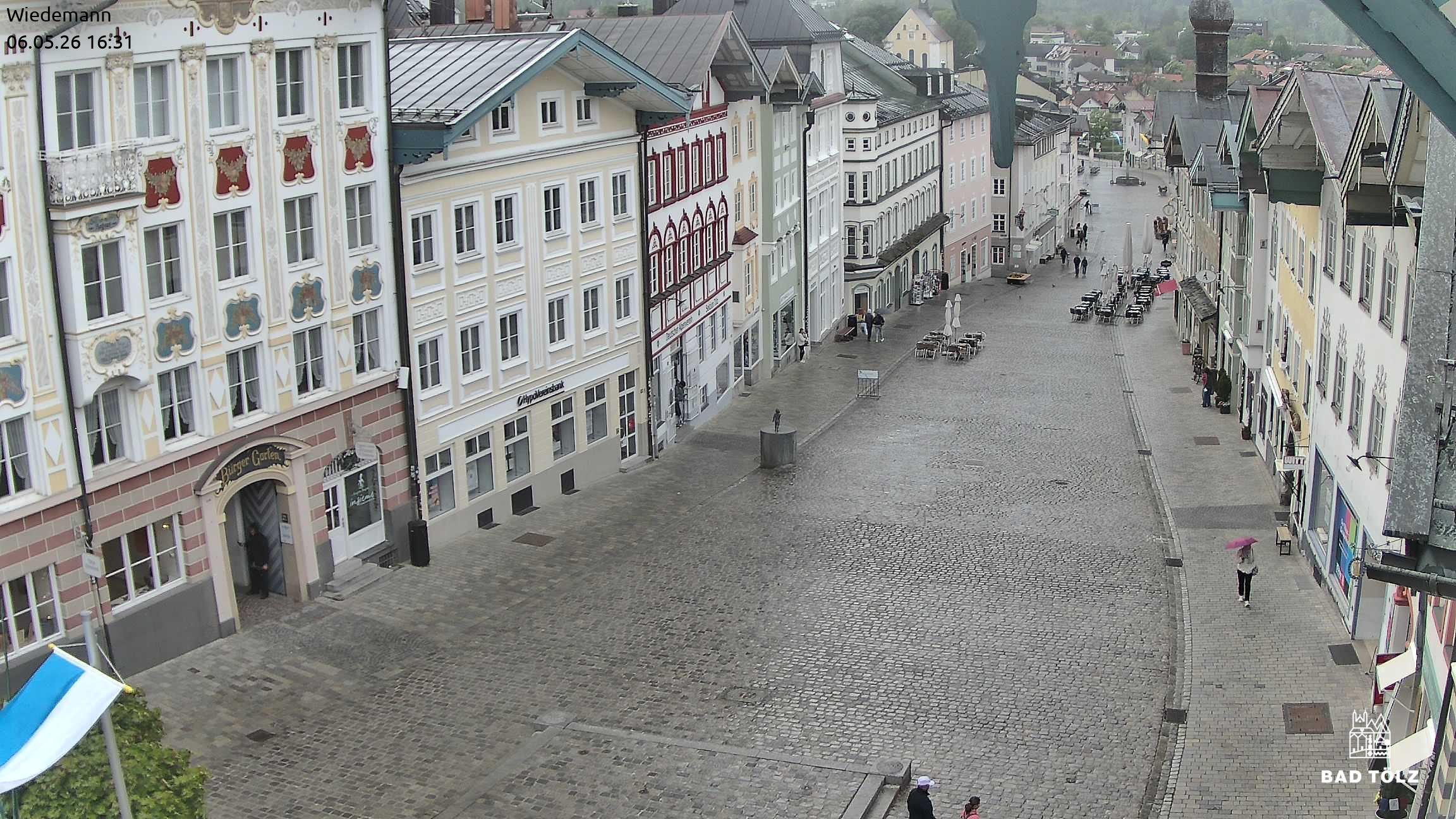 Archiv Foto Webcam Obere Marktstraße Bad Tölz