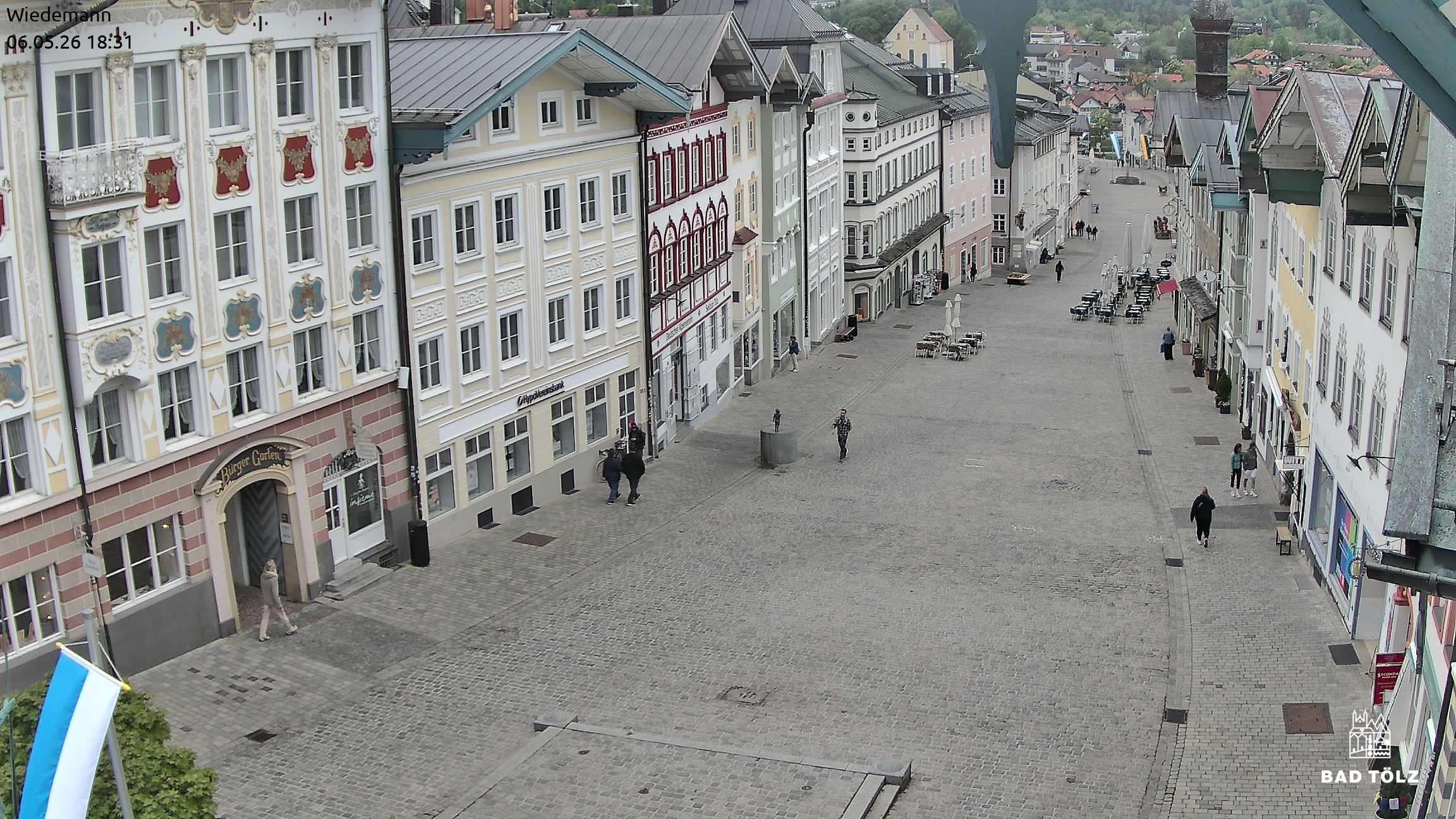 Archiv Foto Webcam Obere Marktstraße Bad Tölz