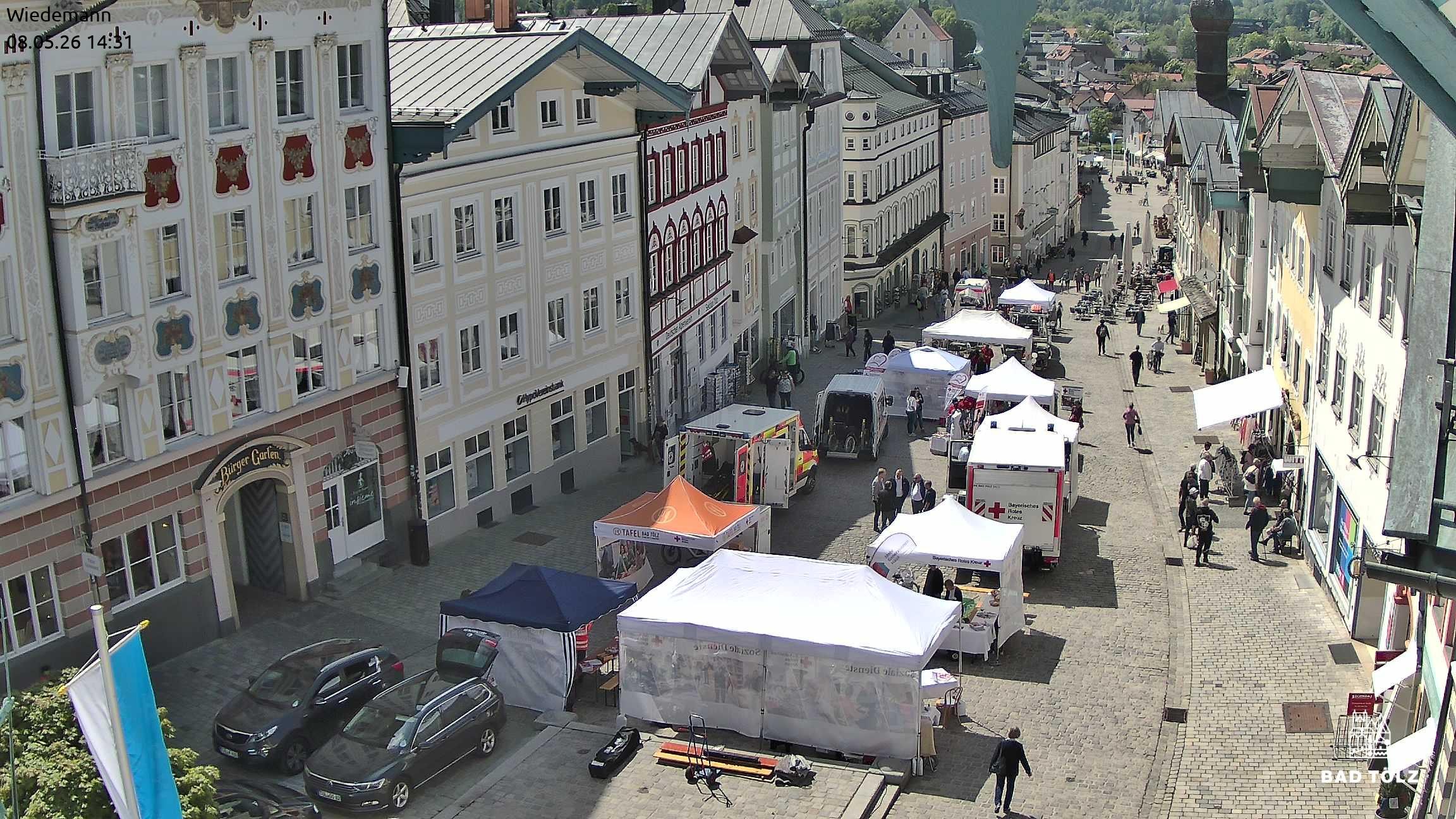 Archived image Webcam Bad Tölz - Marktstraße