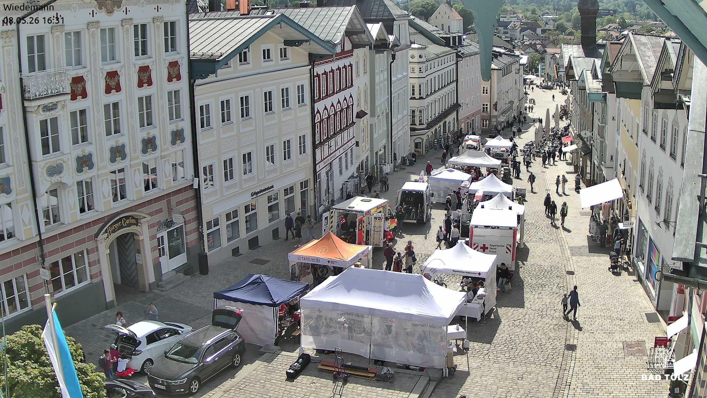 Archived image Webcam Bad Tölz - Marktstraße
