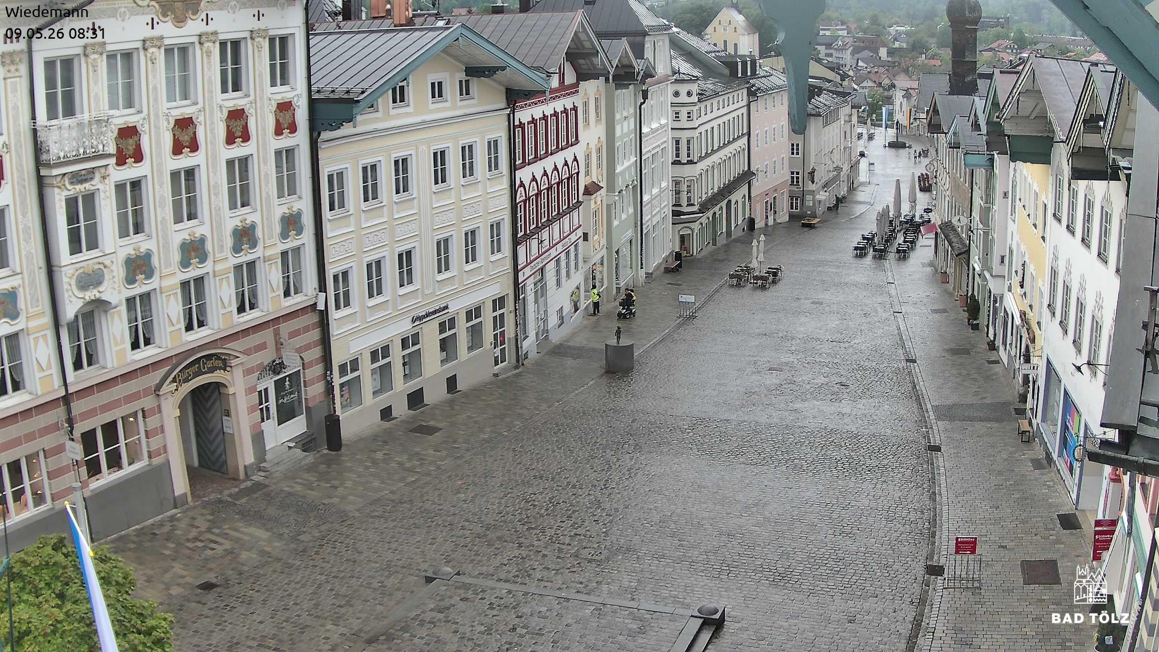 Archiv Foto Webcam Obere Marktstraße Bad Tölz