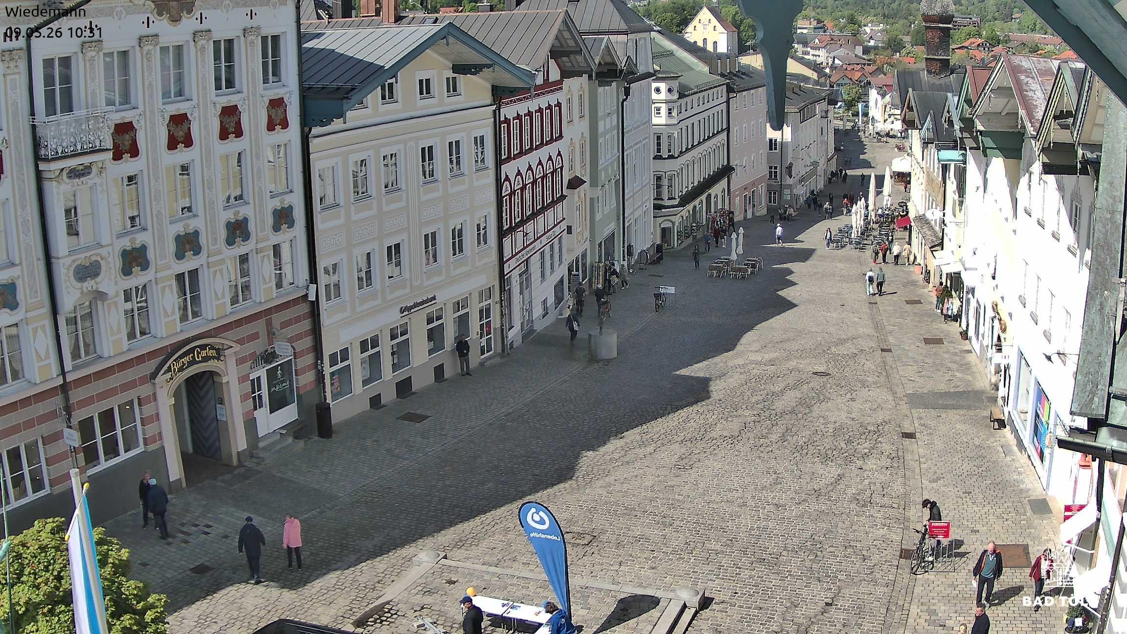 Archiv Foto Webcam Obere Marktstraße Bad Tölz