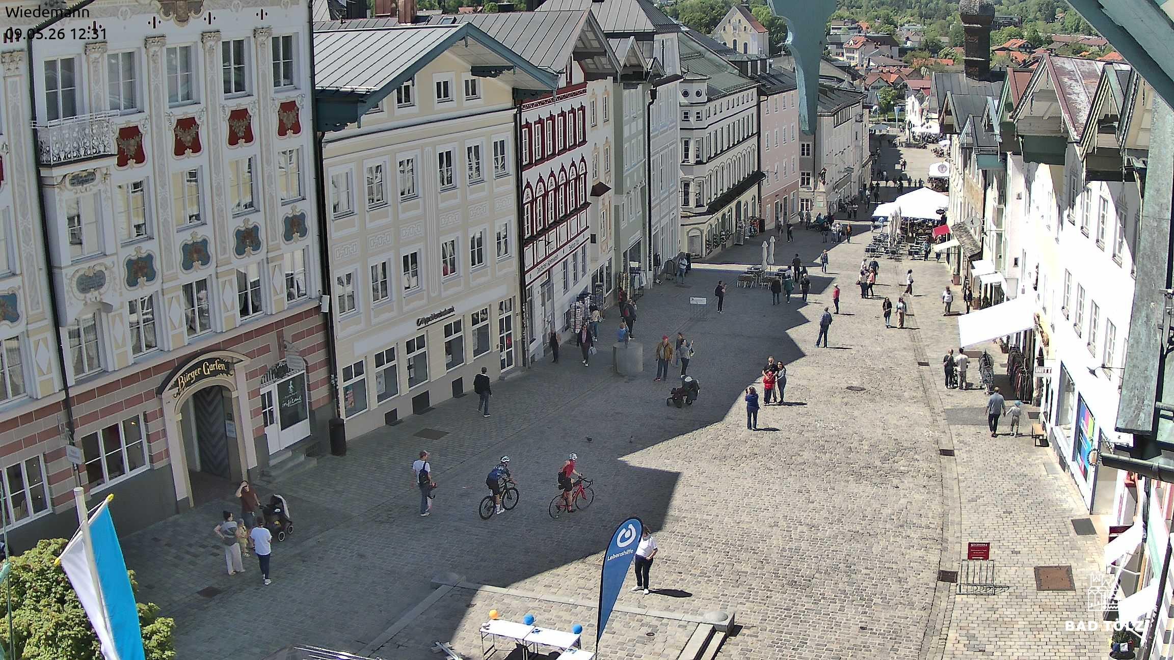 Archiv Foto Webcam Obere Marktstraße Bad Tölz