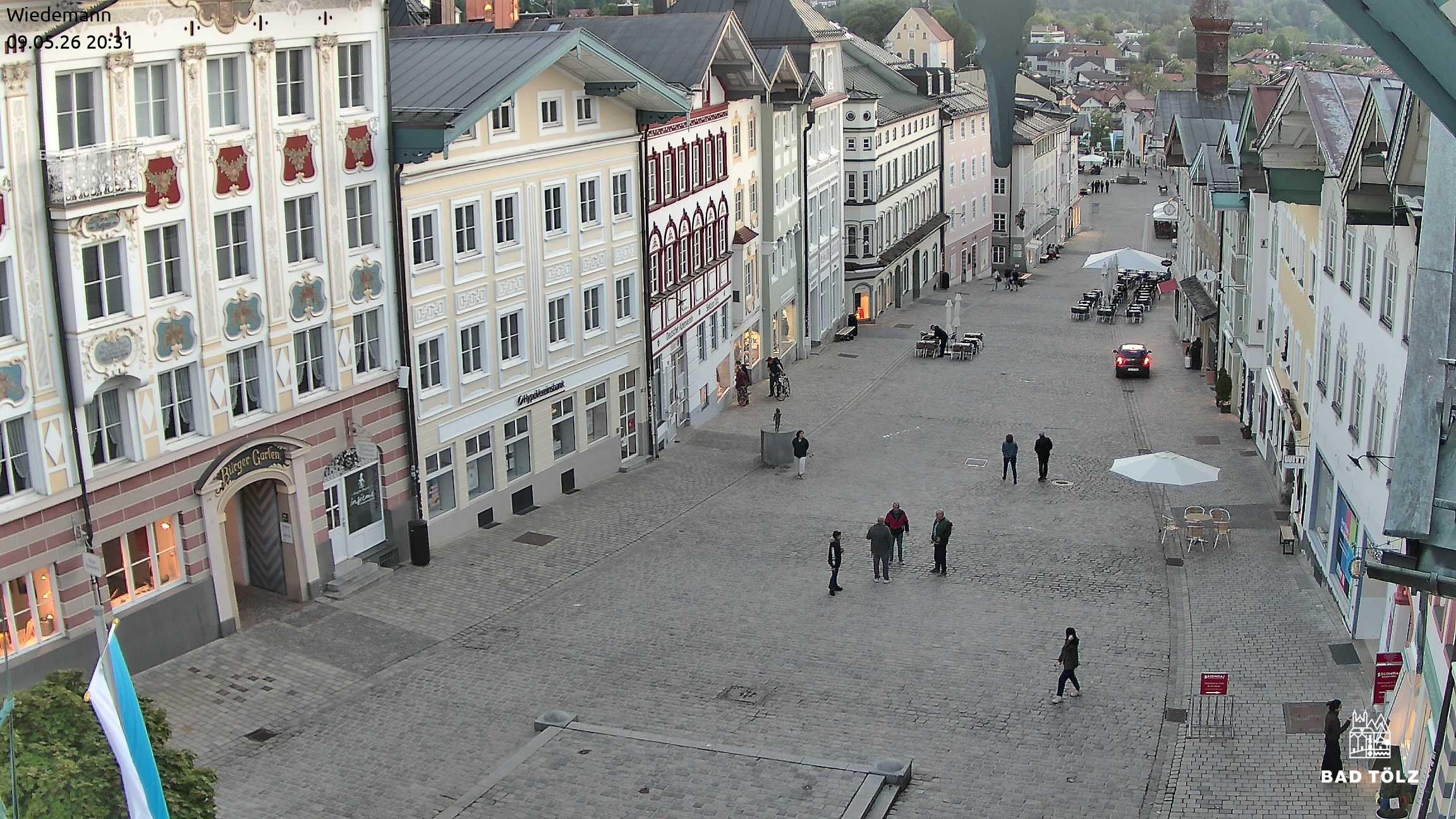 Archiv Foto Webcam Obere Marktstraße Bad Tölz