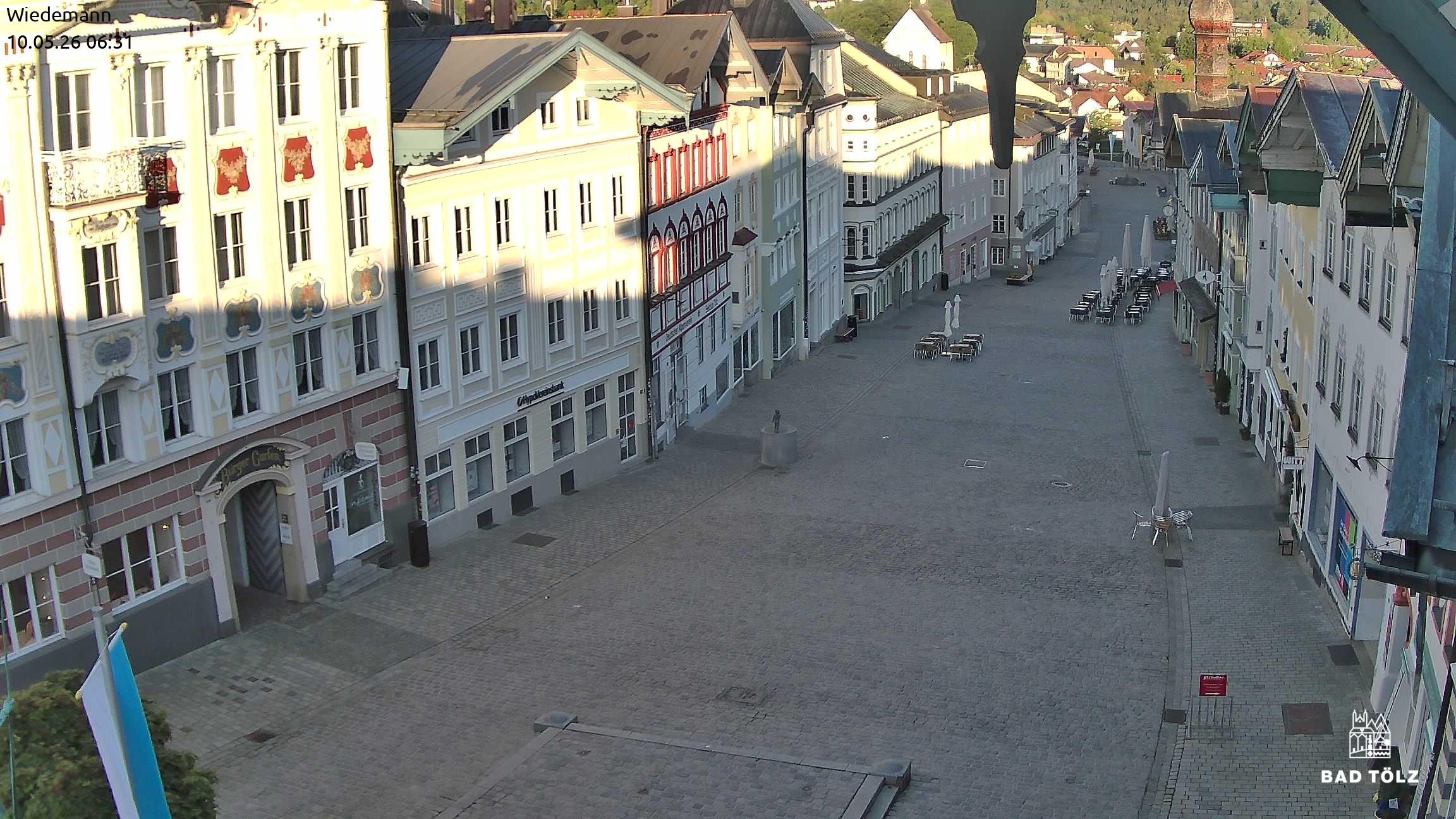 Archiv Foto Webcam Obere Marktstraße Bad Tölz