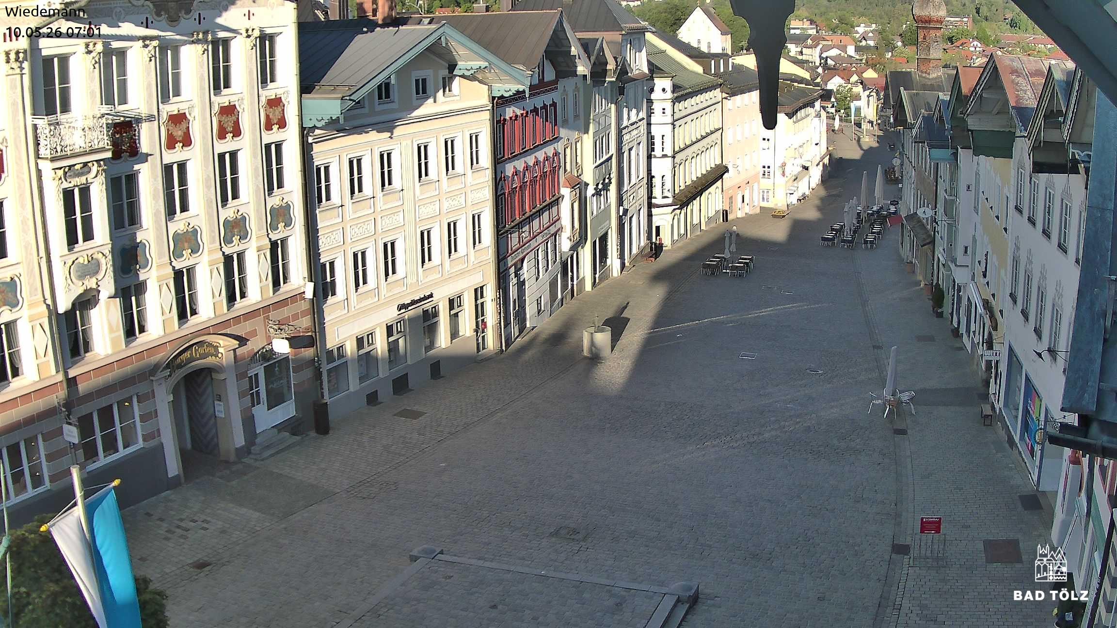 Archiv Foto Webcam Obere Marktstraße Bad Tölz