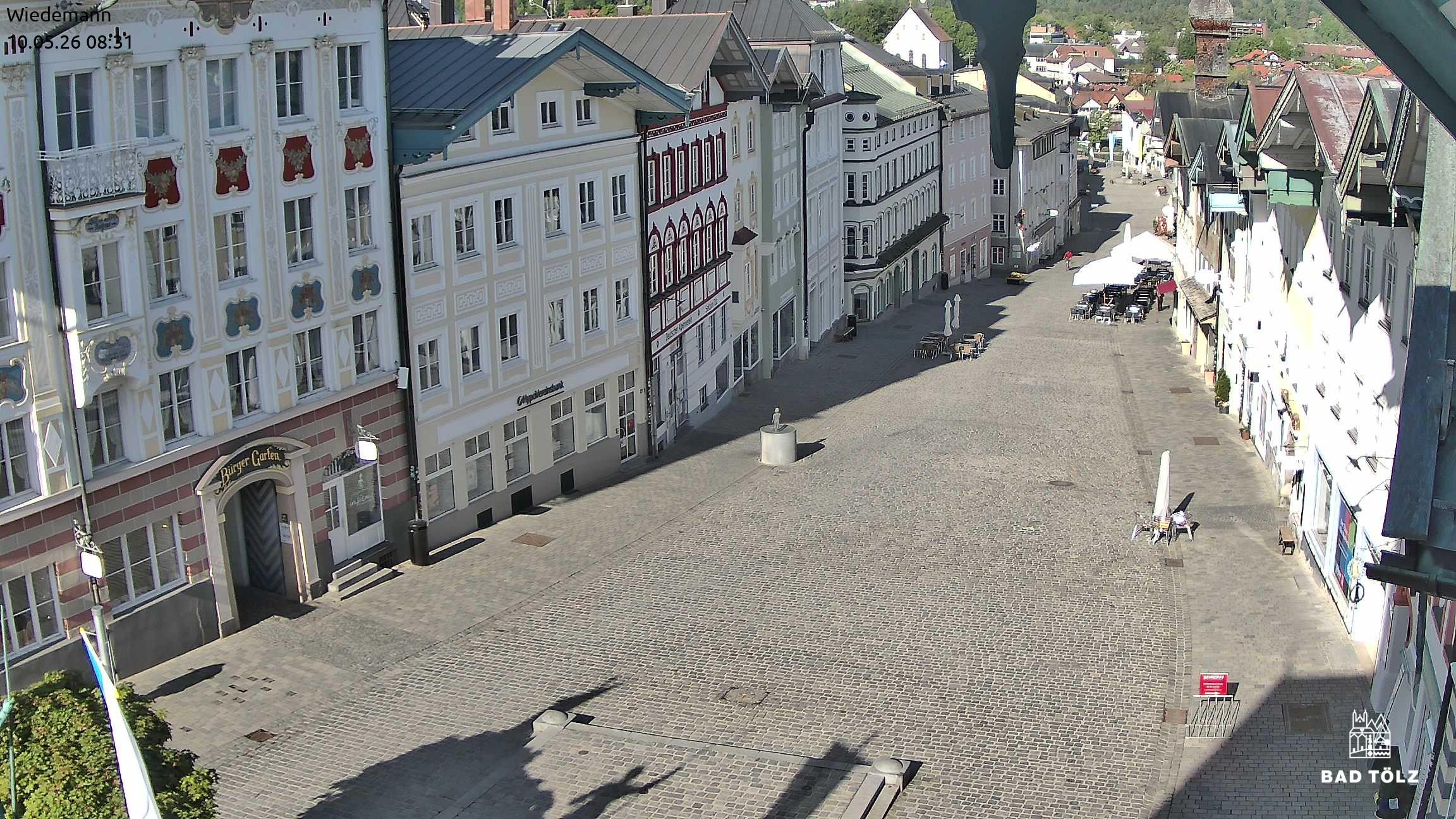 Archiv Foto Webcam Obere Marktstraße Bad Tölz