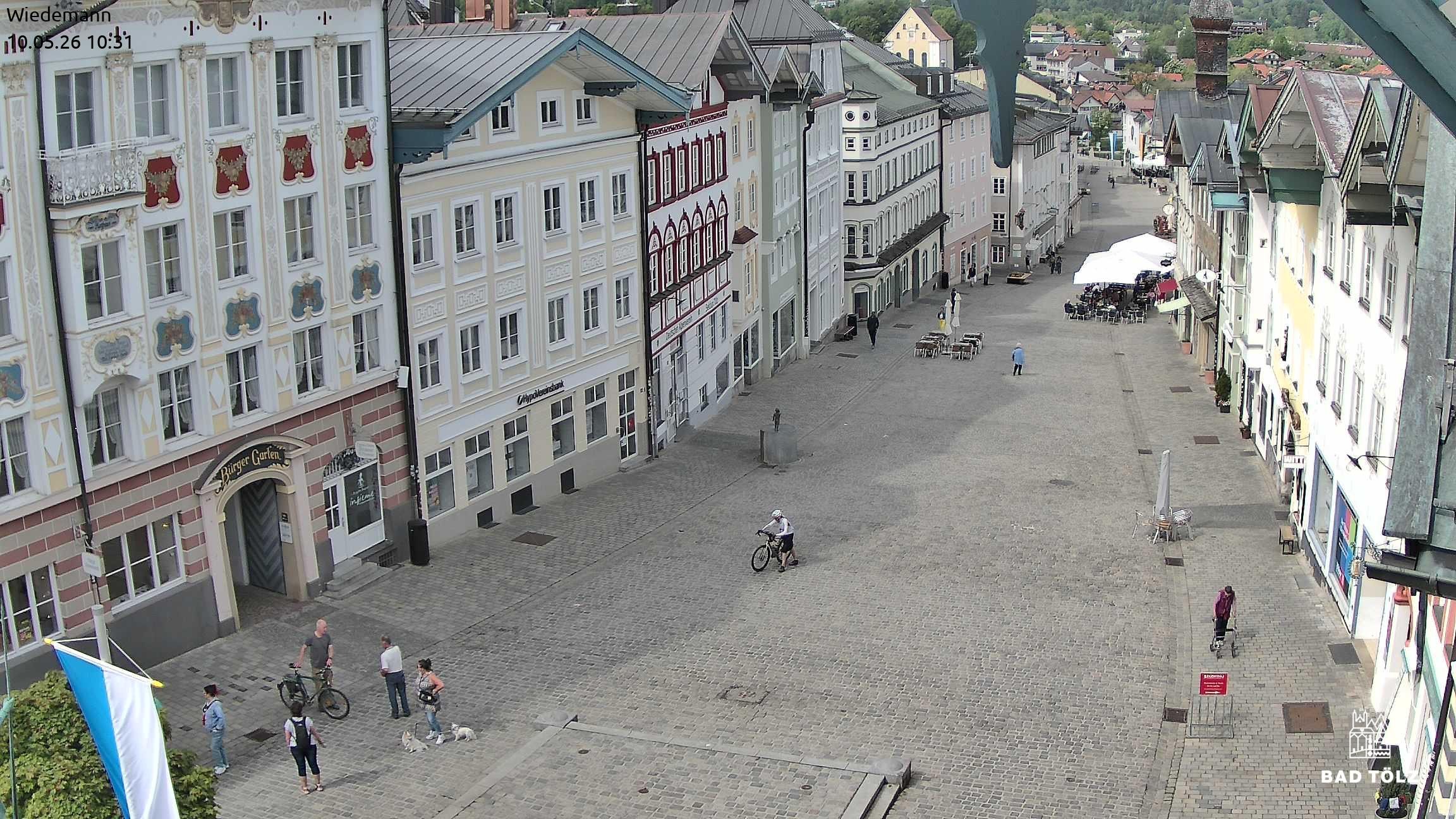 Archiv Foto Webcam Obere Marktstraße Bad Tölz