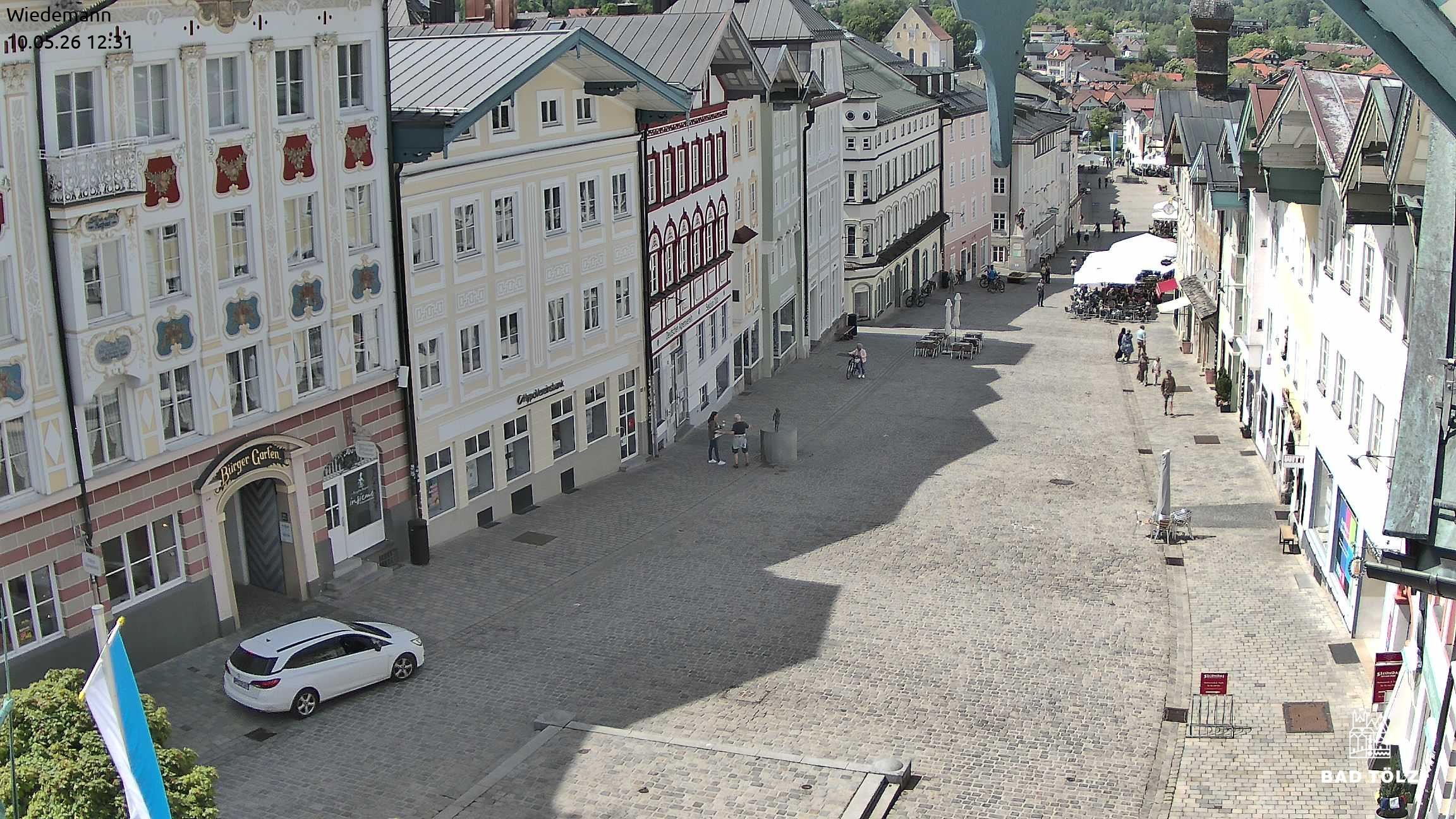 Archiv Foto Webcam Obere Marktstraße Bad Tölz