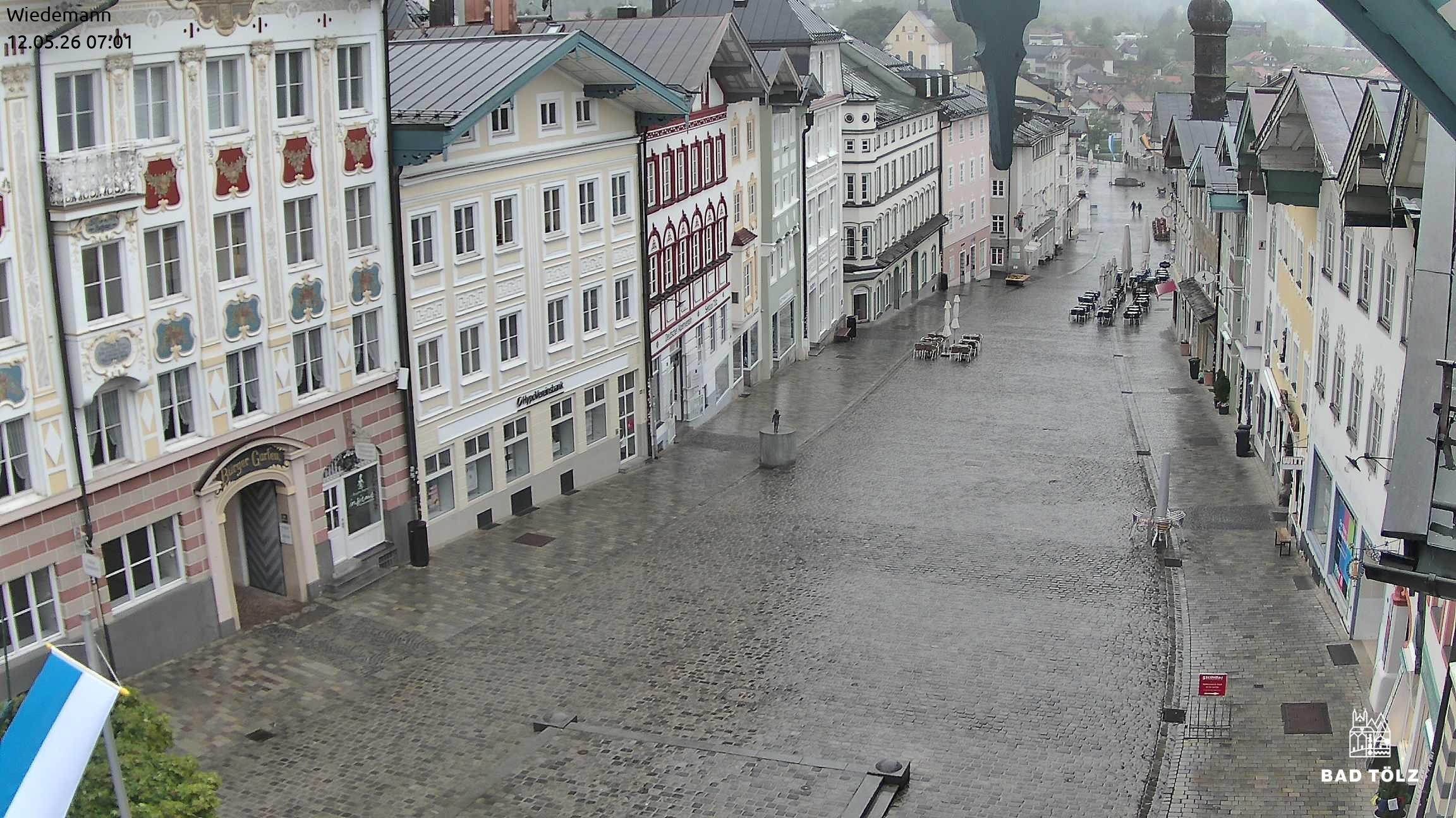 Archiv Foto Webcam Obere Marktstraße Bad Tölz