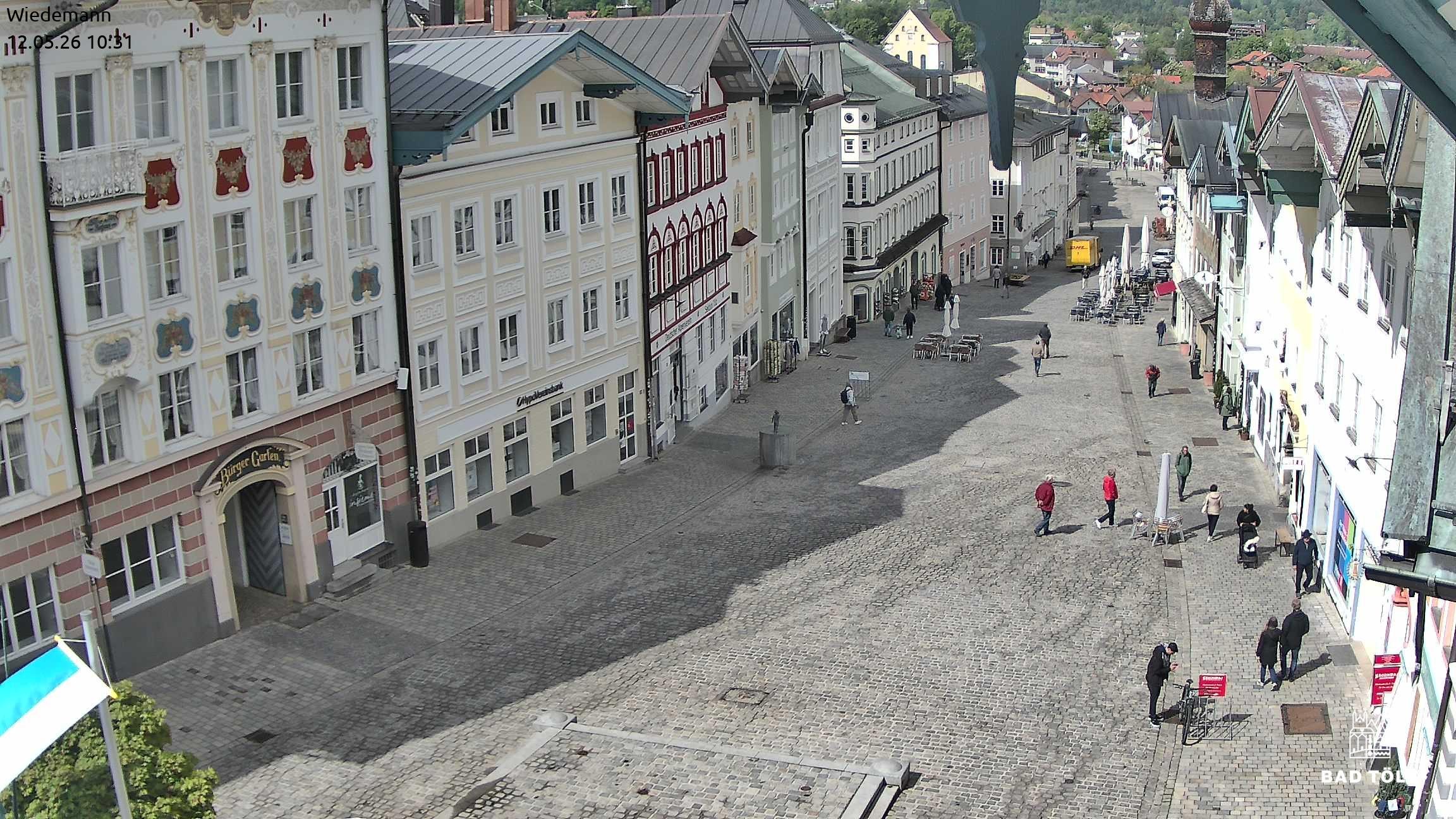 Archiv Foto Webcam Obere Marktstraße Bad Tölz