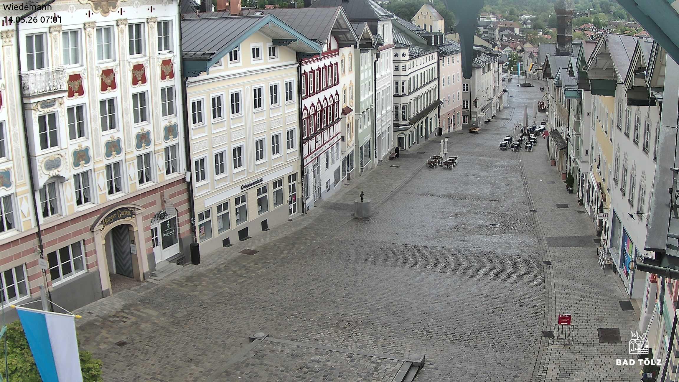 Archived image Webcam Bad Tölz - Marktstraße