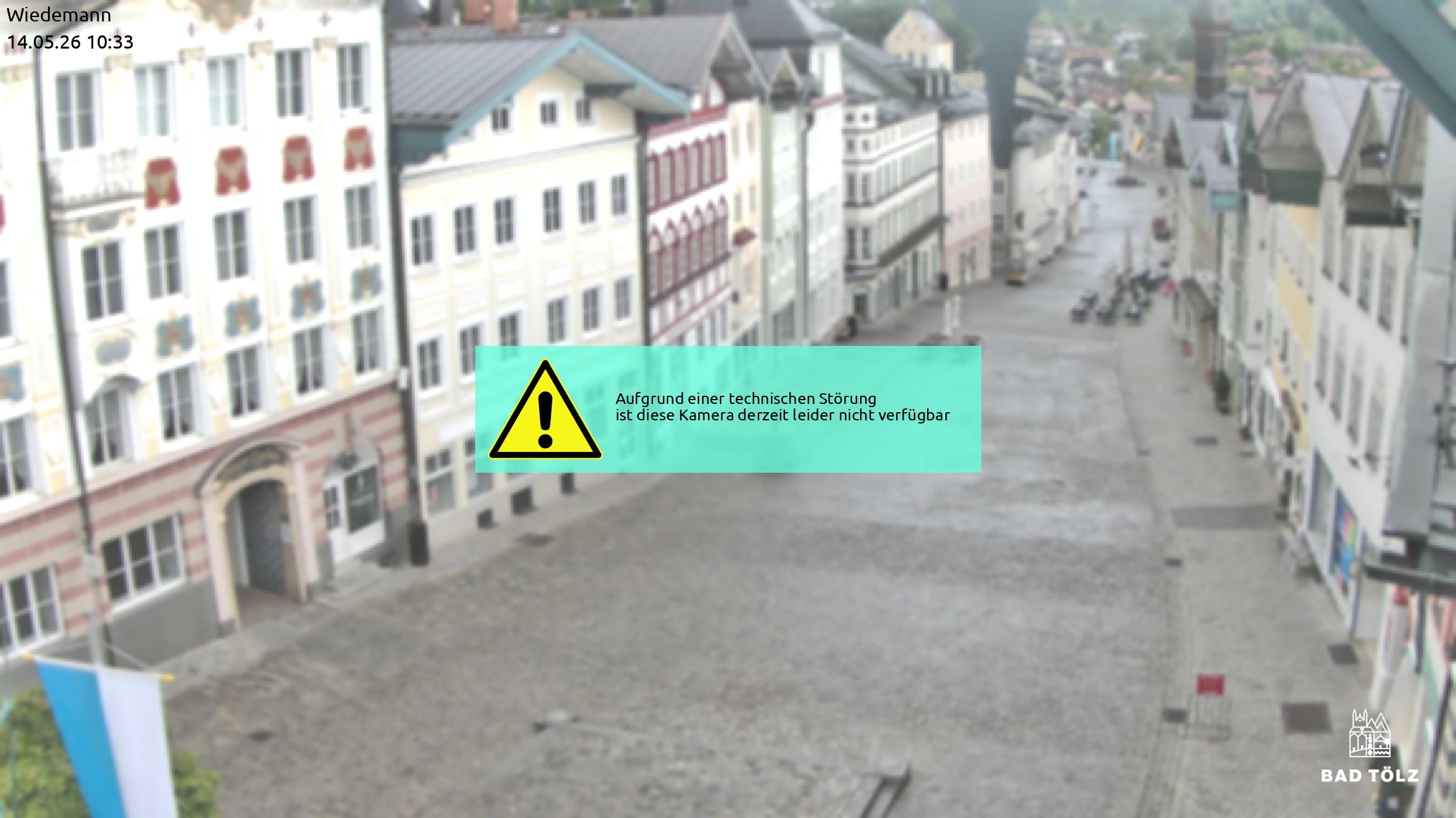 Archived image Webcam Bad Tölz - Marktstraße