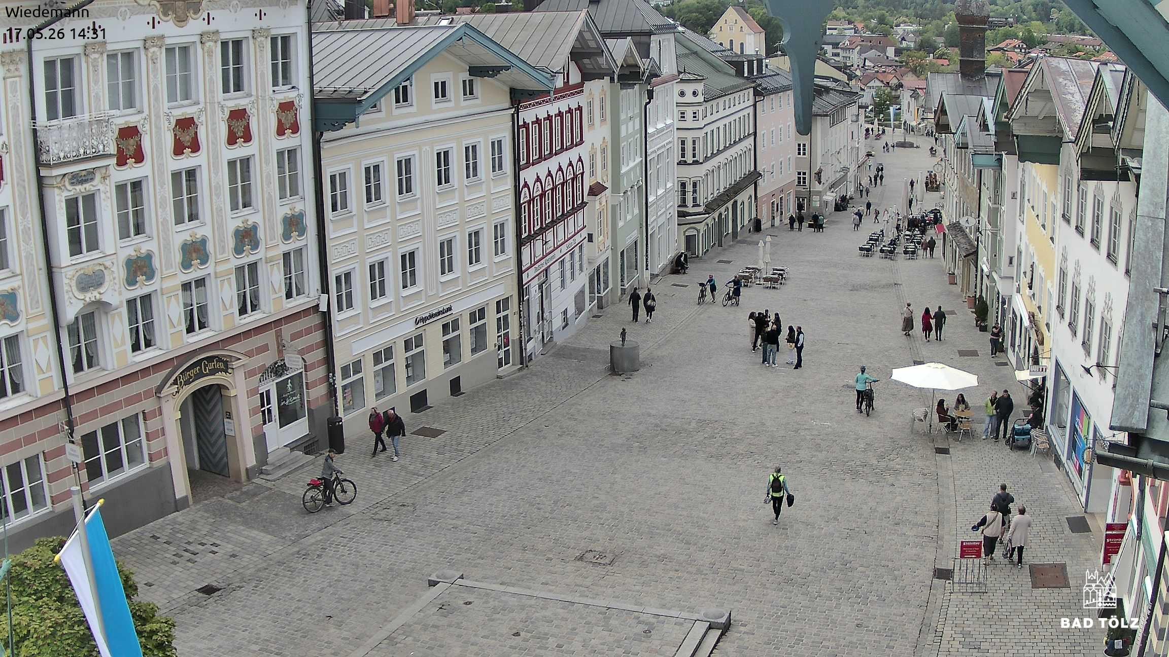 Archived image Webcam Bad Tölz - Marktstraße