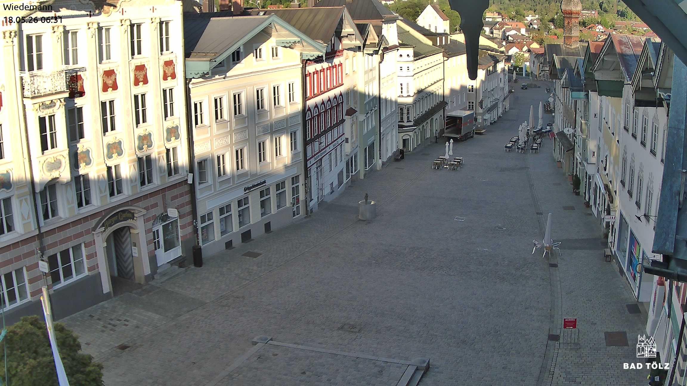 Archiv Foto Webcam Obere Marktstraße Bad Tölz