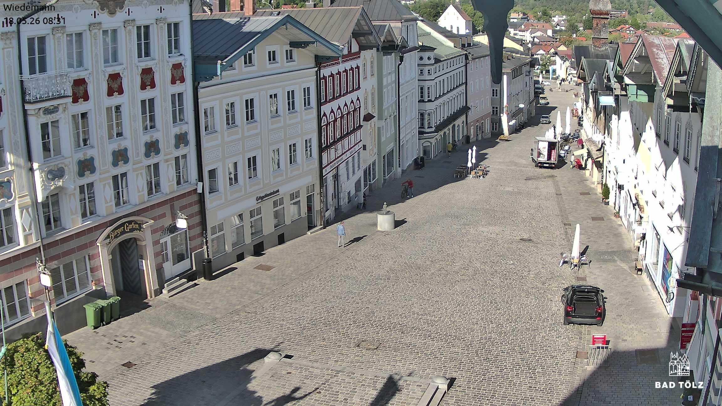 Archiv Foto Webcam Obere Marktstraße Bad Tölz