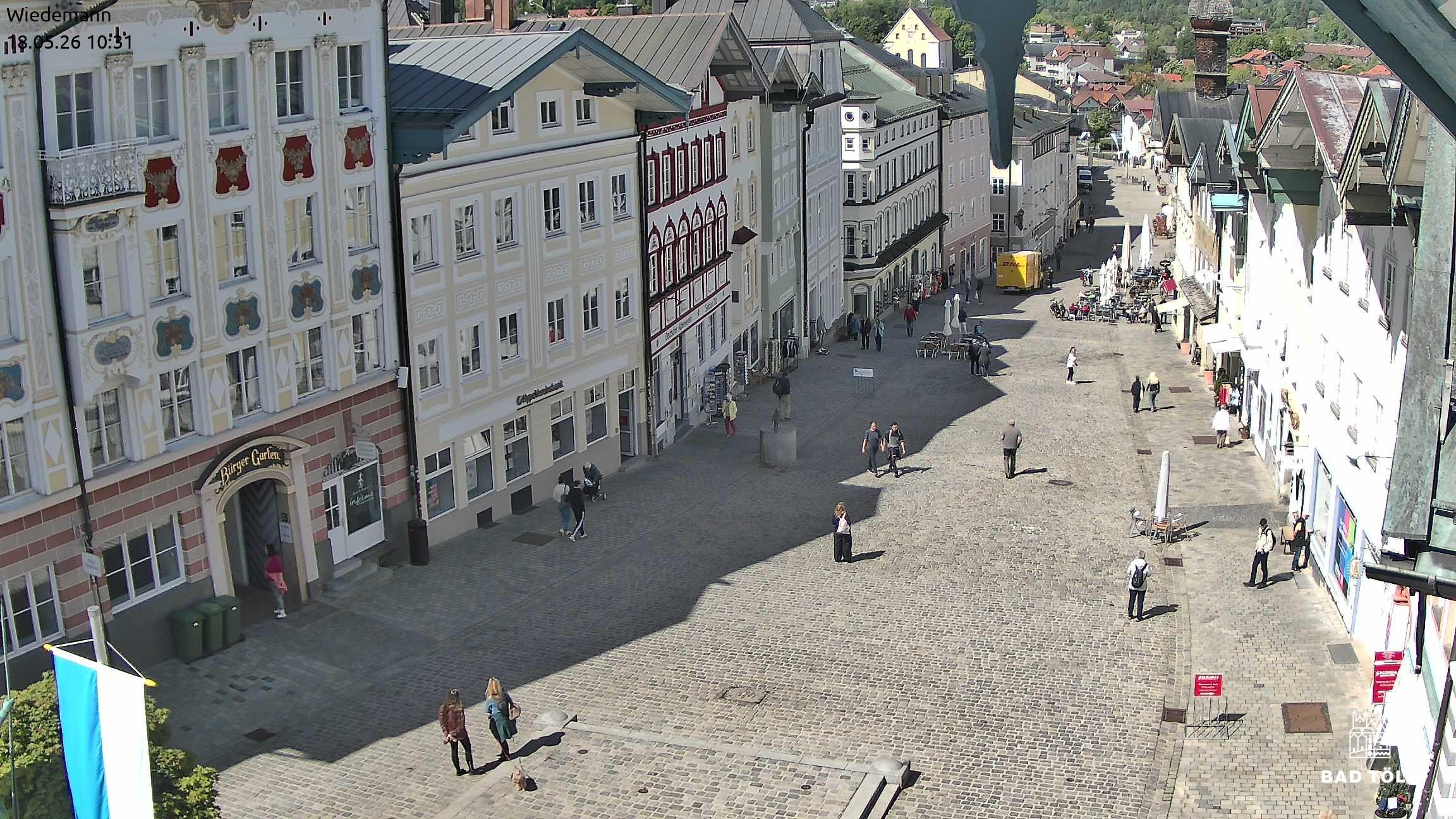 Archiv Foto Webcam Obere Marktstraße Bad Tölz