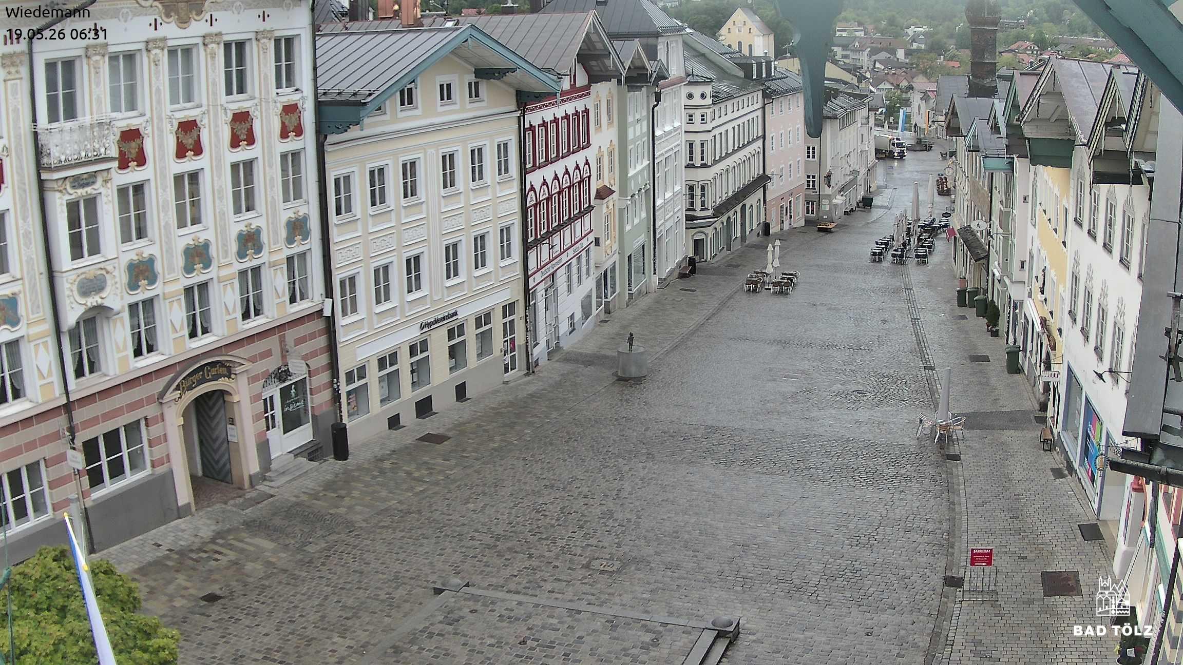 Archiv Foto Webcam Obere Marktstraße Bad Tölz