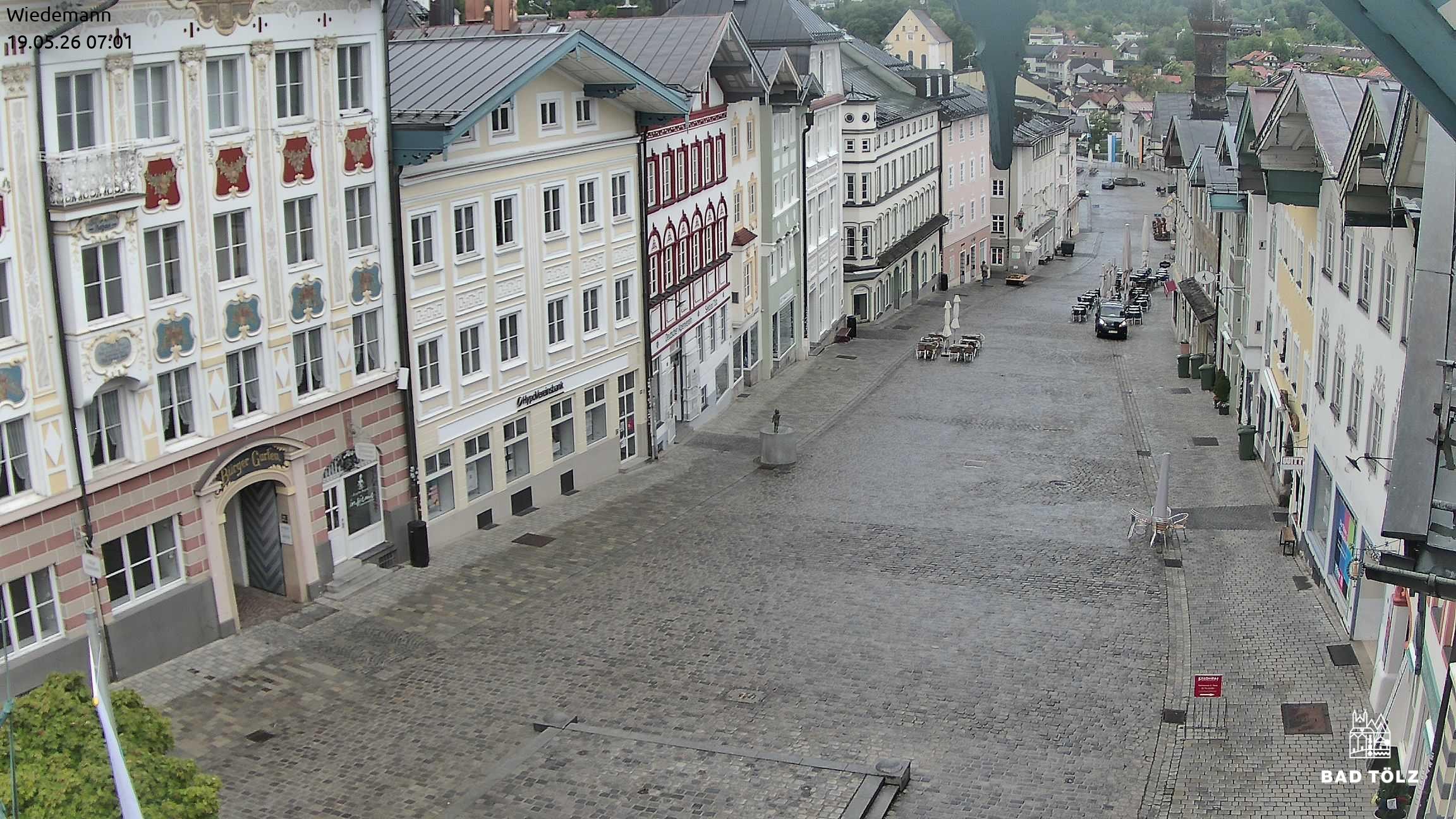 Archiv Foto Webcam Obere Marktstraße Bad Tölz