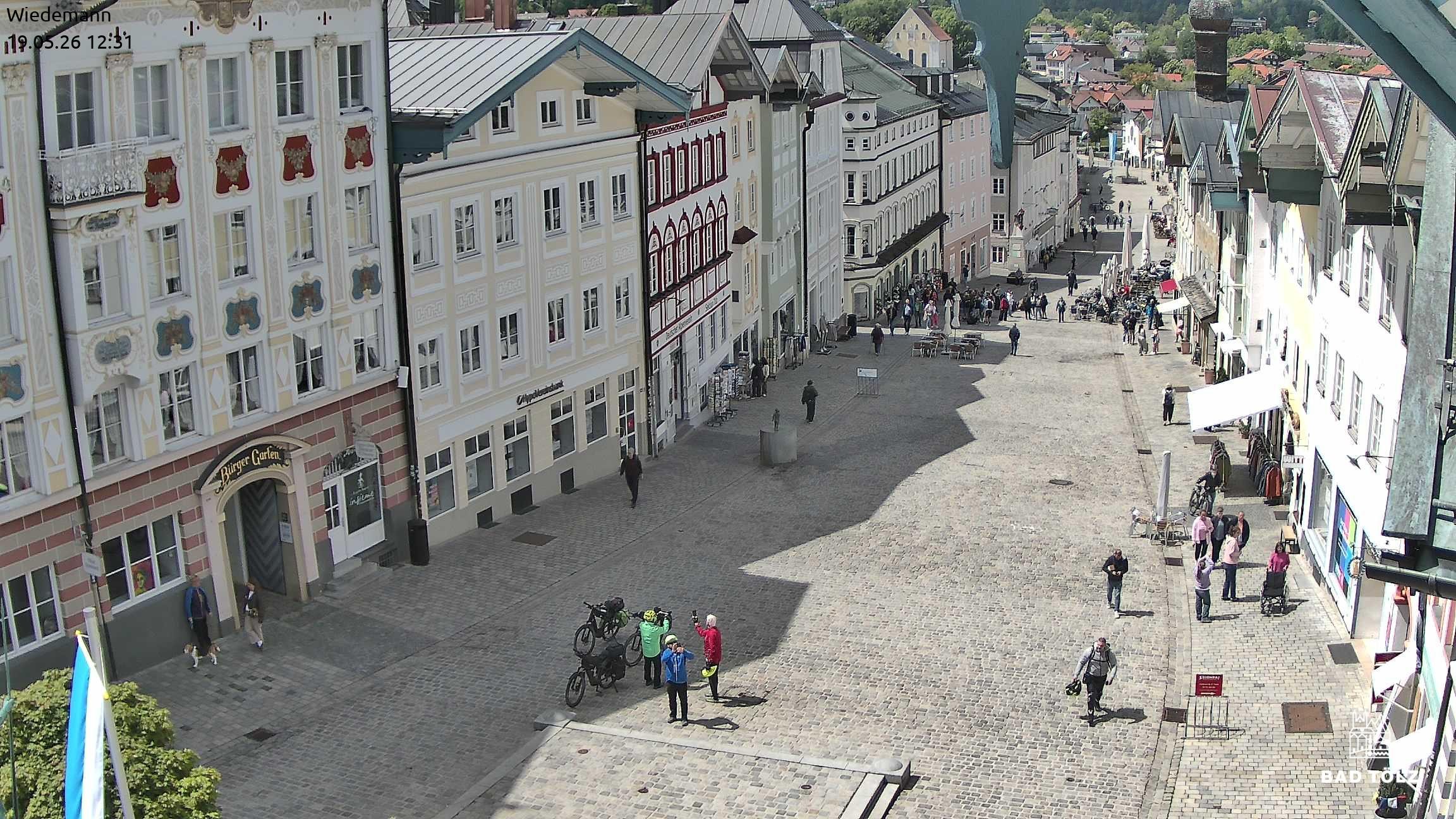 Archiv Foto Webcam Obere Marktstraße Bad Tölz