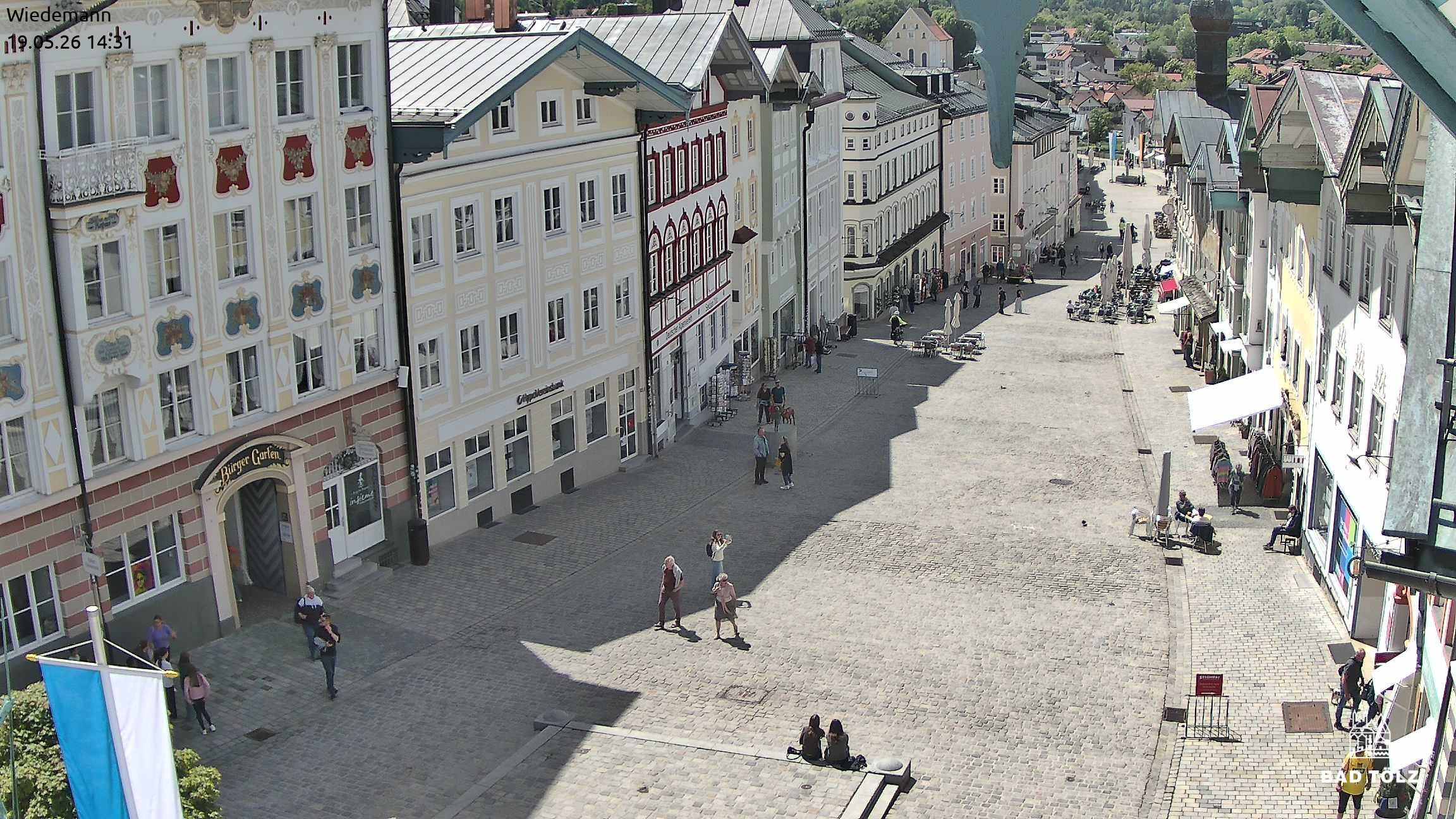 Archiv Foto Webcam Obere Marktstraße Bad Tölz