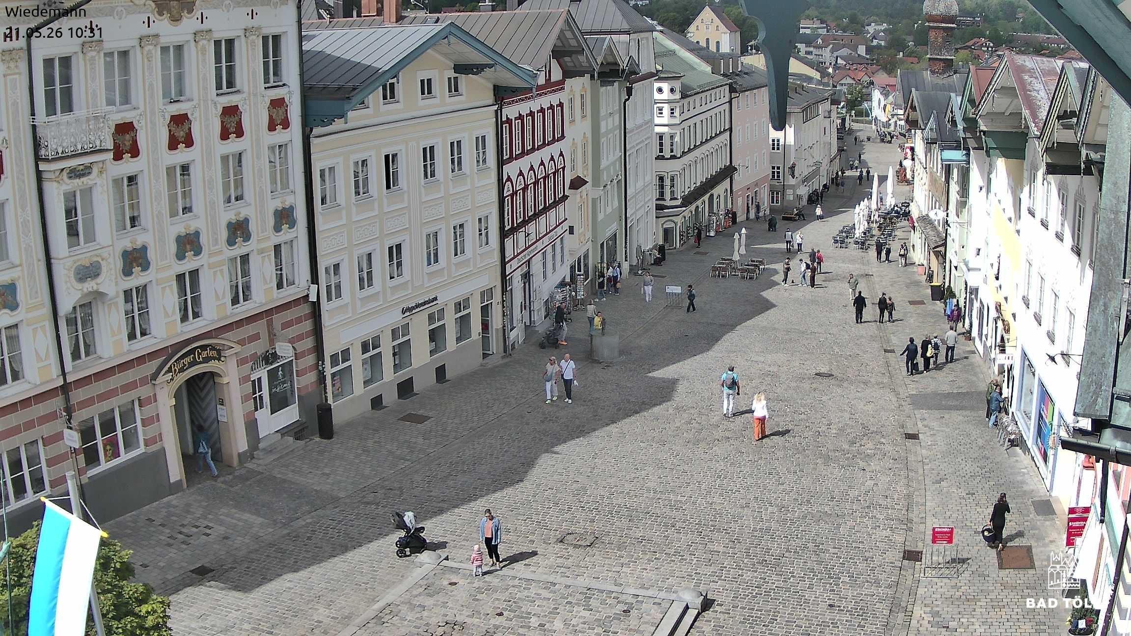 Archived image Webcam Bad Tölz - Marktstraße