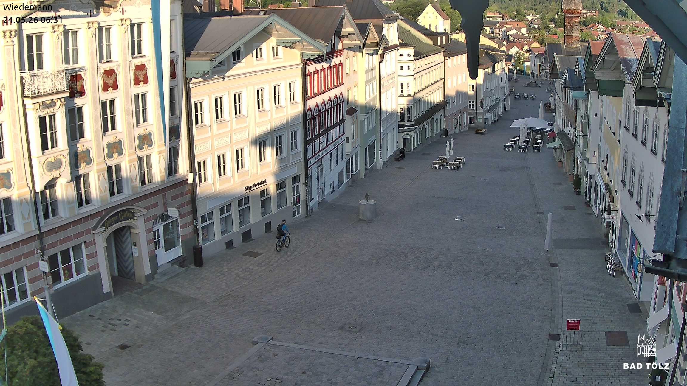 Archiv Foto Webcam Obere Marktstraße Bad Tölz