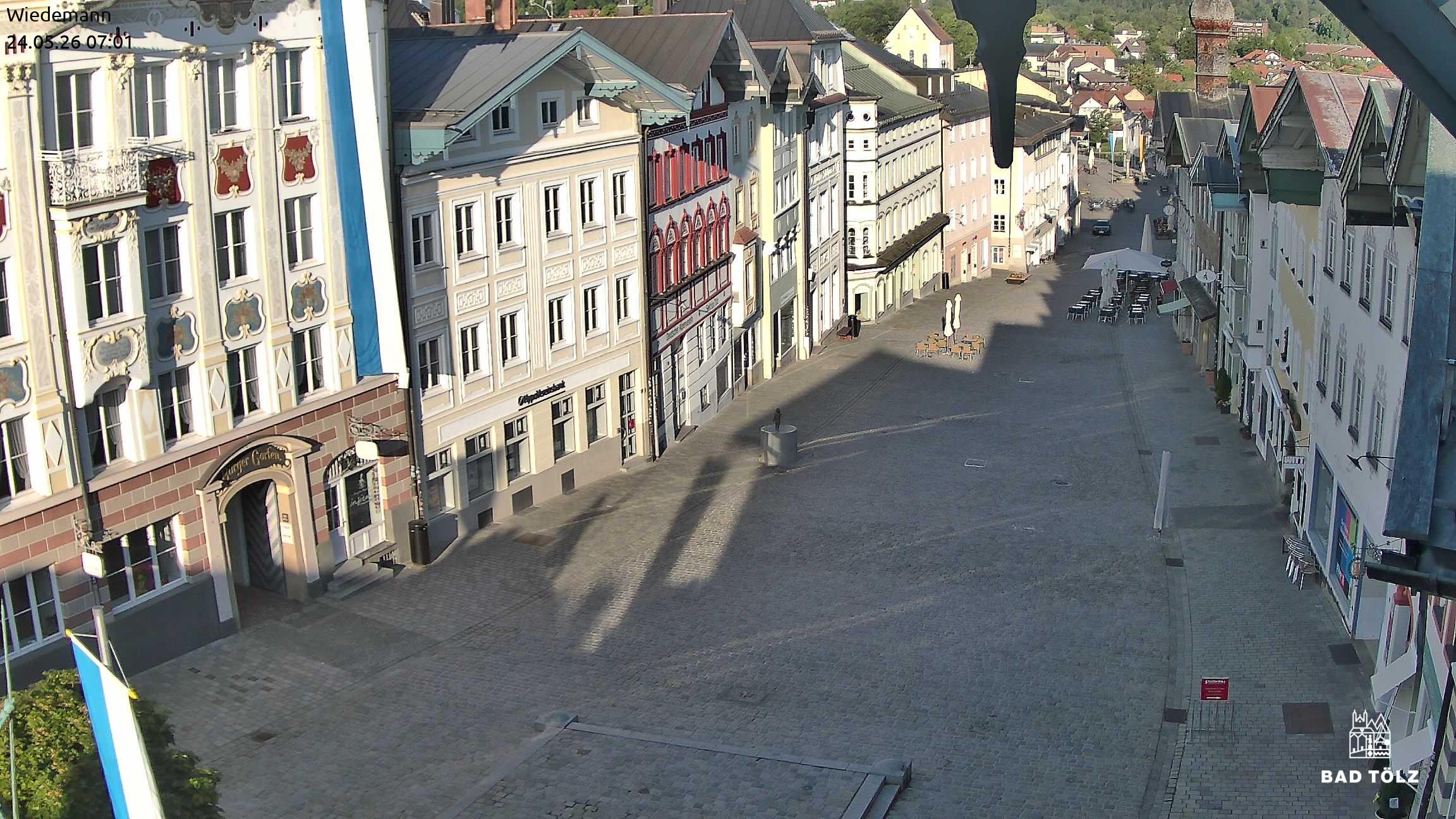 Archiv Foto Webcam Obere Marktstraße Bad Tölz