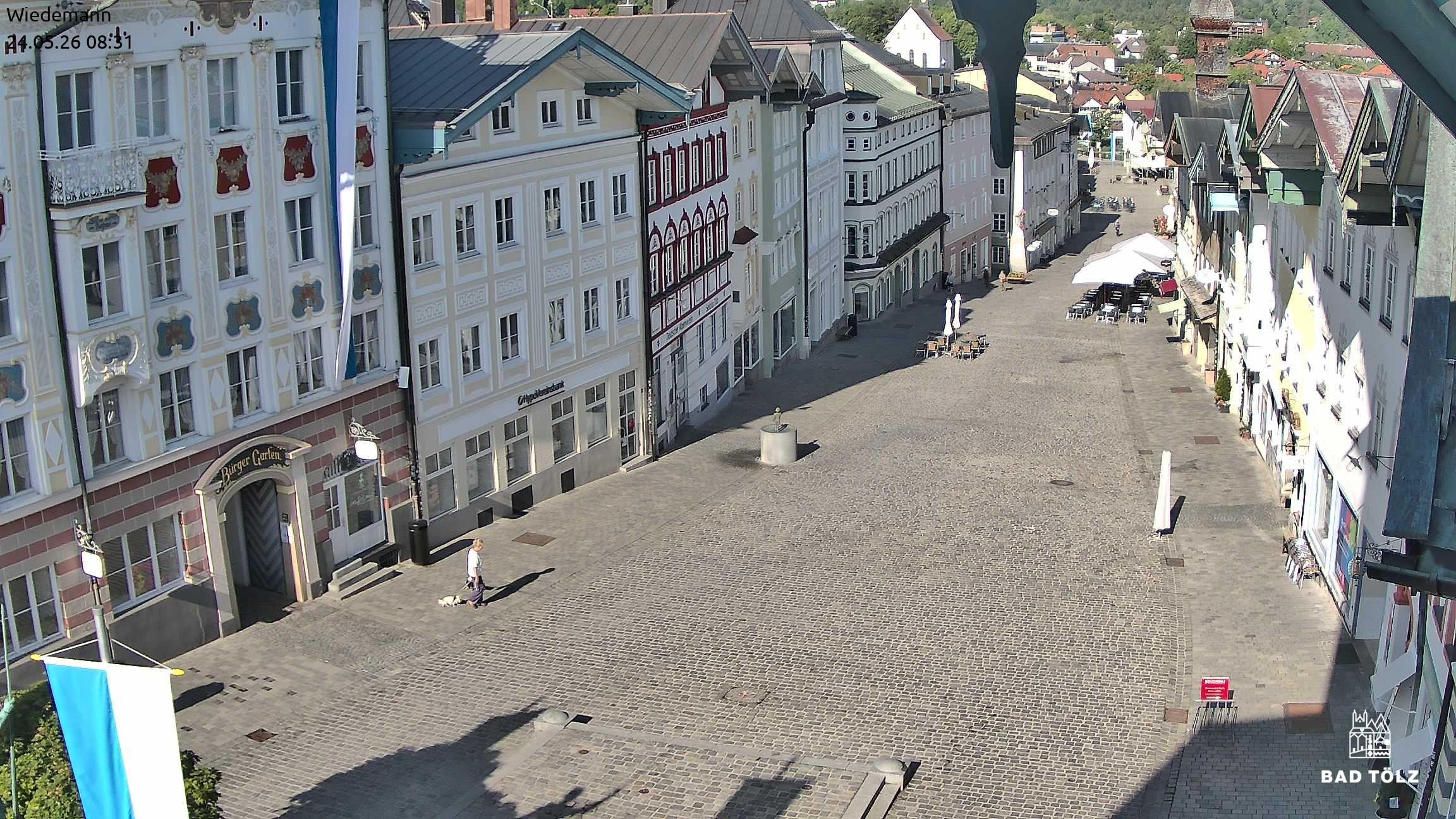 Archiv Foto Webcam Obere Marktstraße Bad Tölz