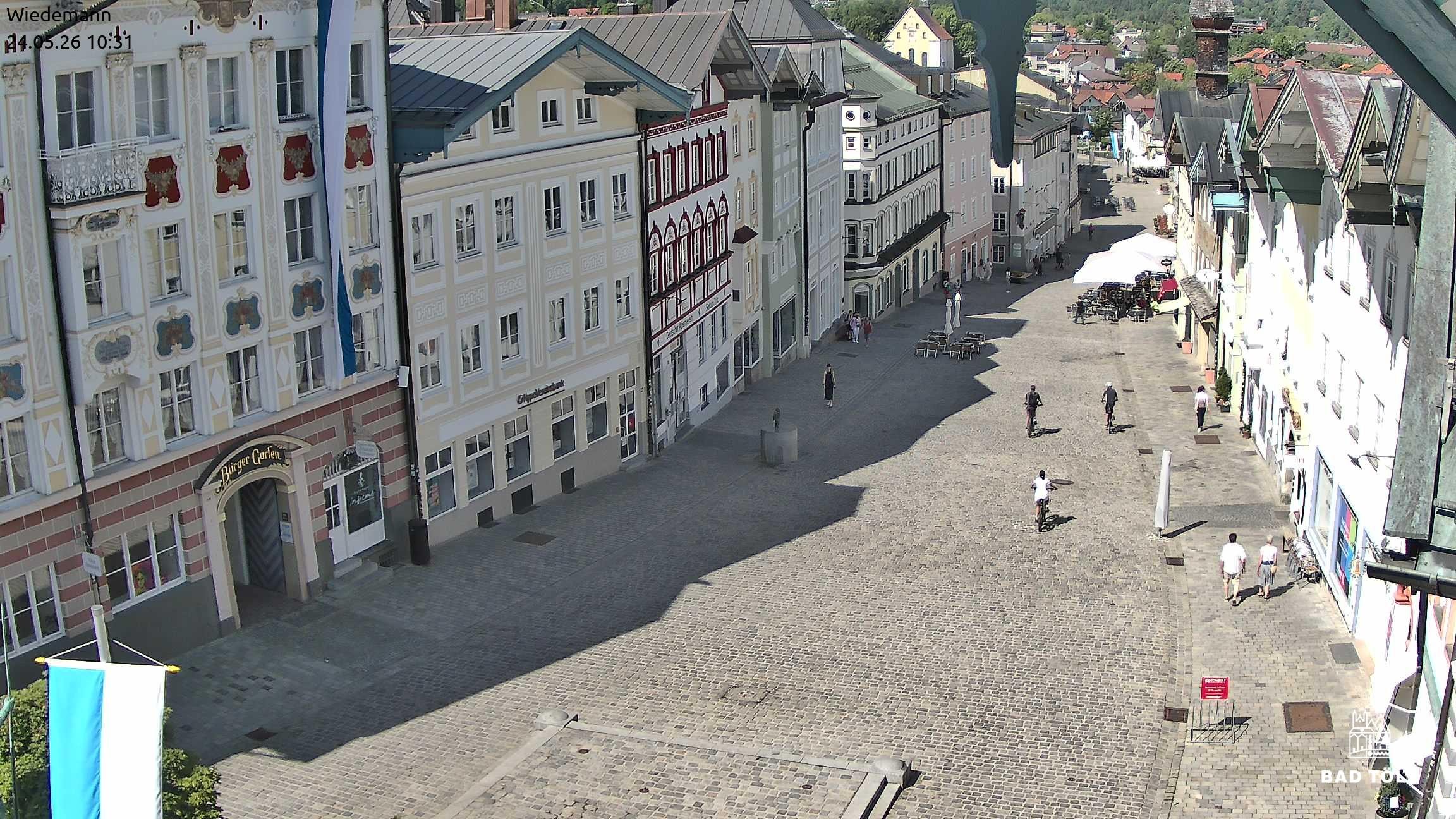 Archiv Foto Webcam Obere Marktstraße Bad Tölz