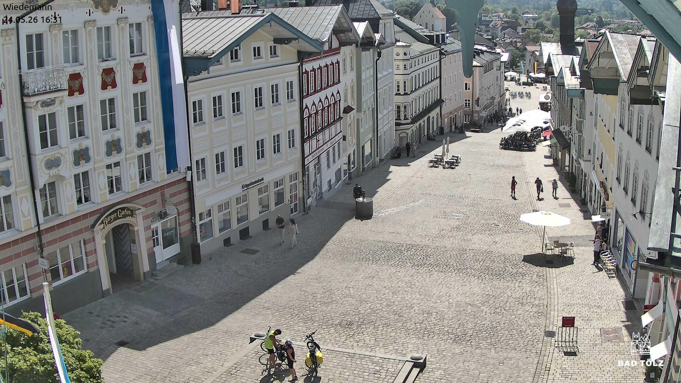 Archiv Foto Webcam Obere Marktstraße Bad Tölz