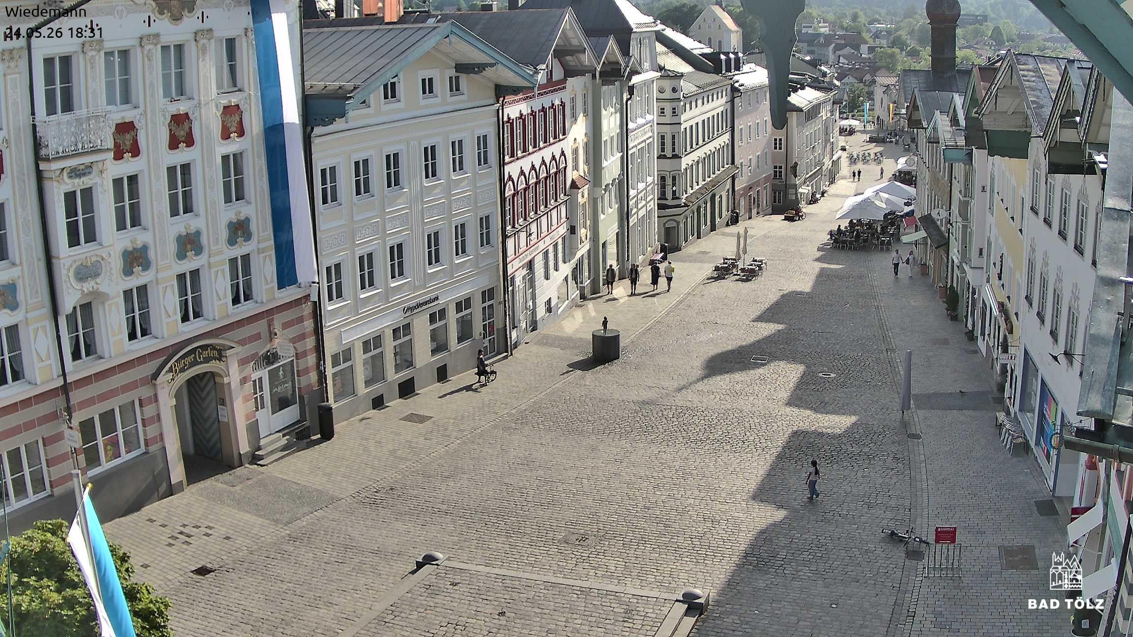 Archiv Foto Webcam Obere Marktstraße Bad Tölz