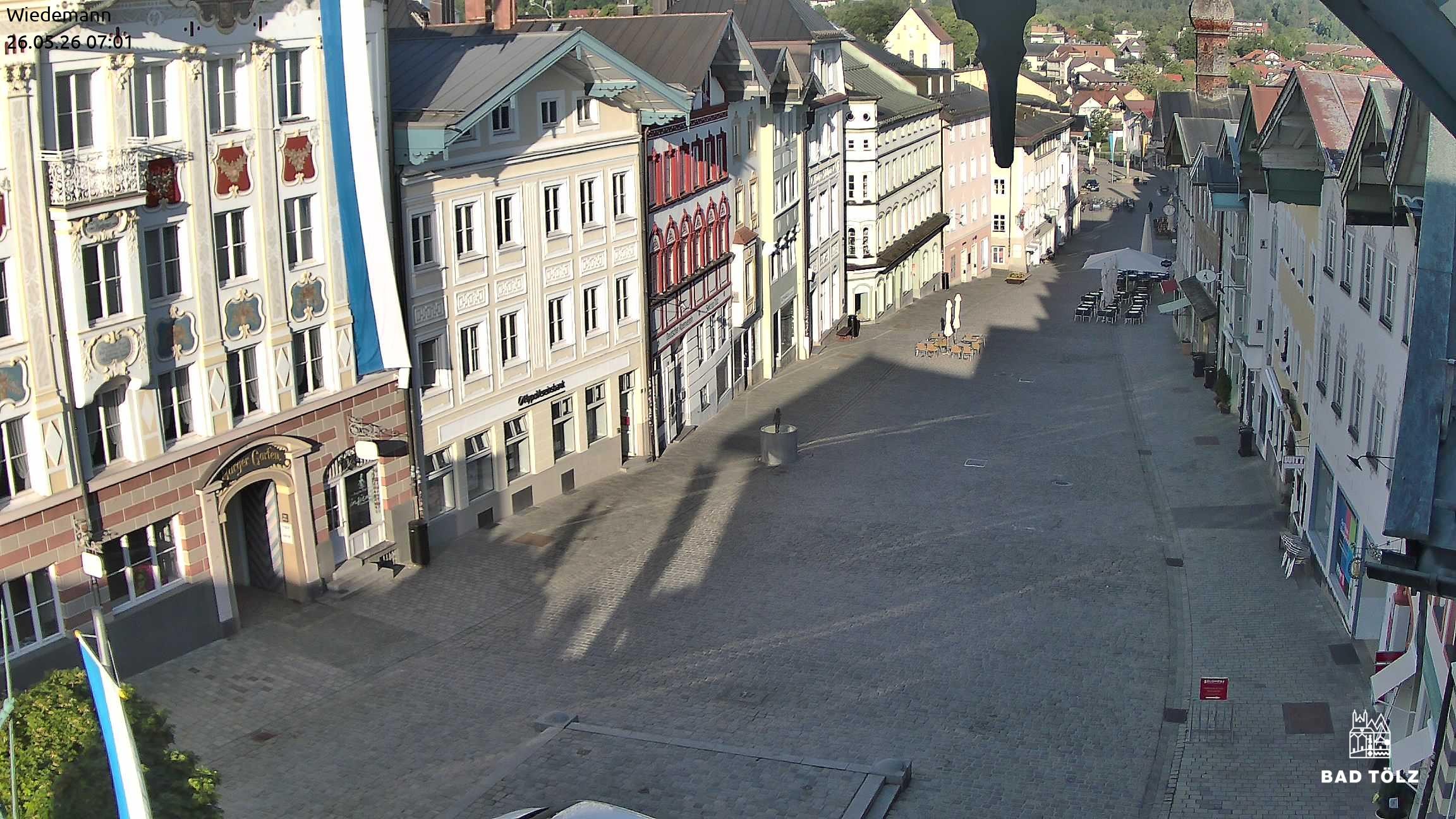 Archiv Foto Webcam Obere Marktstraße Bad Tölz