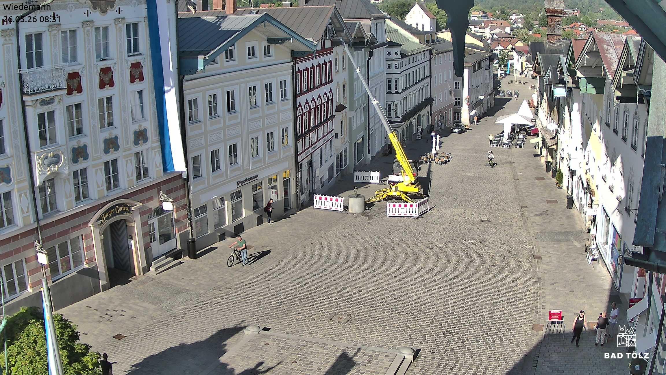 Archiv Foto Webcam Obere Marktstraße Bad Tölz