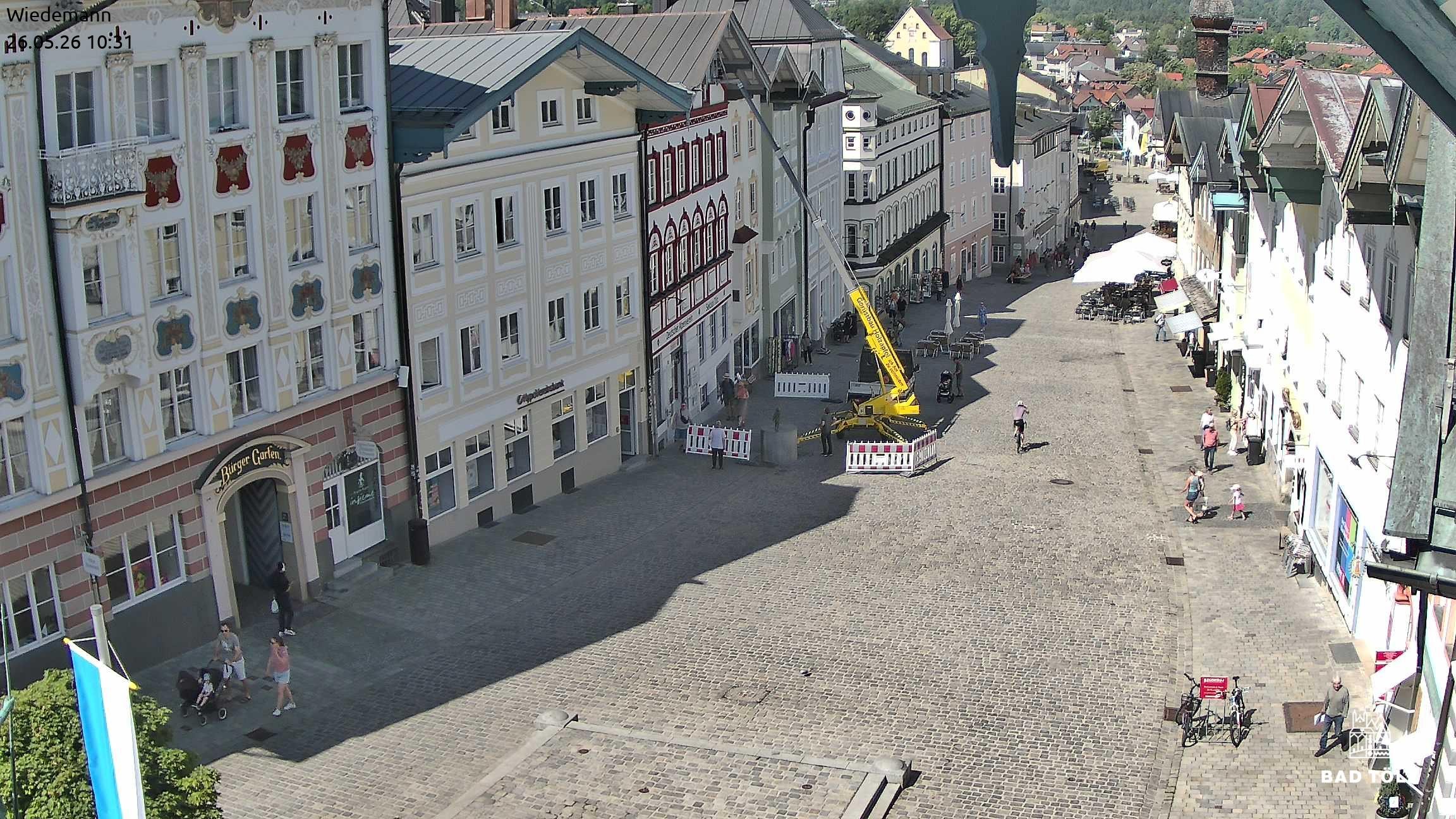 Archiv Foto Webcam Obere Marktstraße Bad Tölz