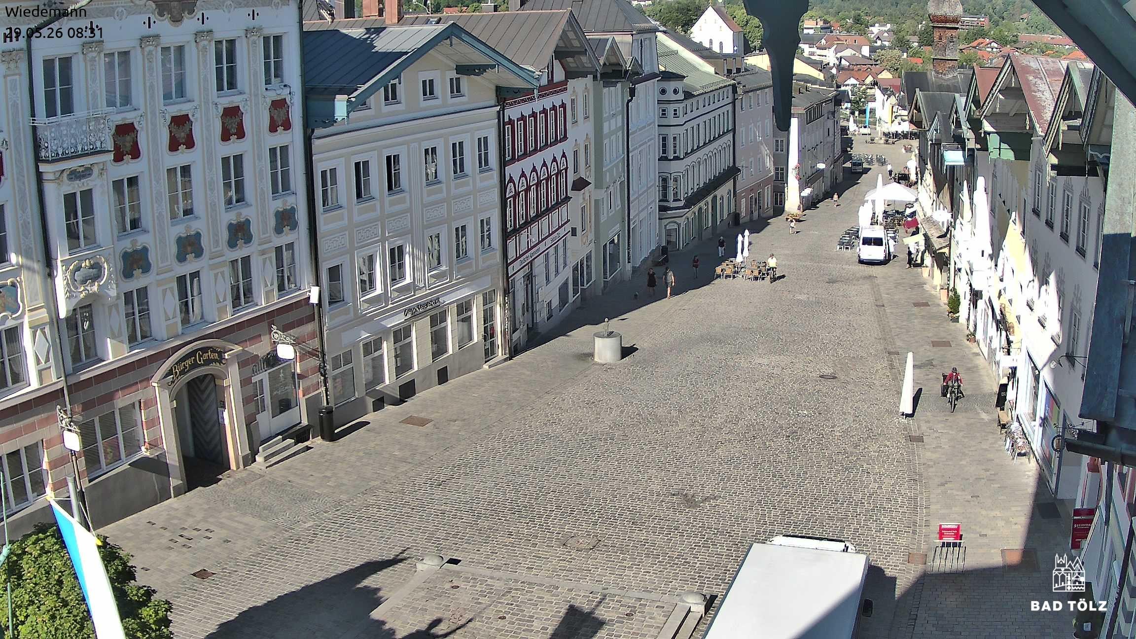 Archiv Foto Webcam Obere Marktstraße Bad Tölz