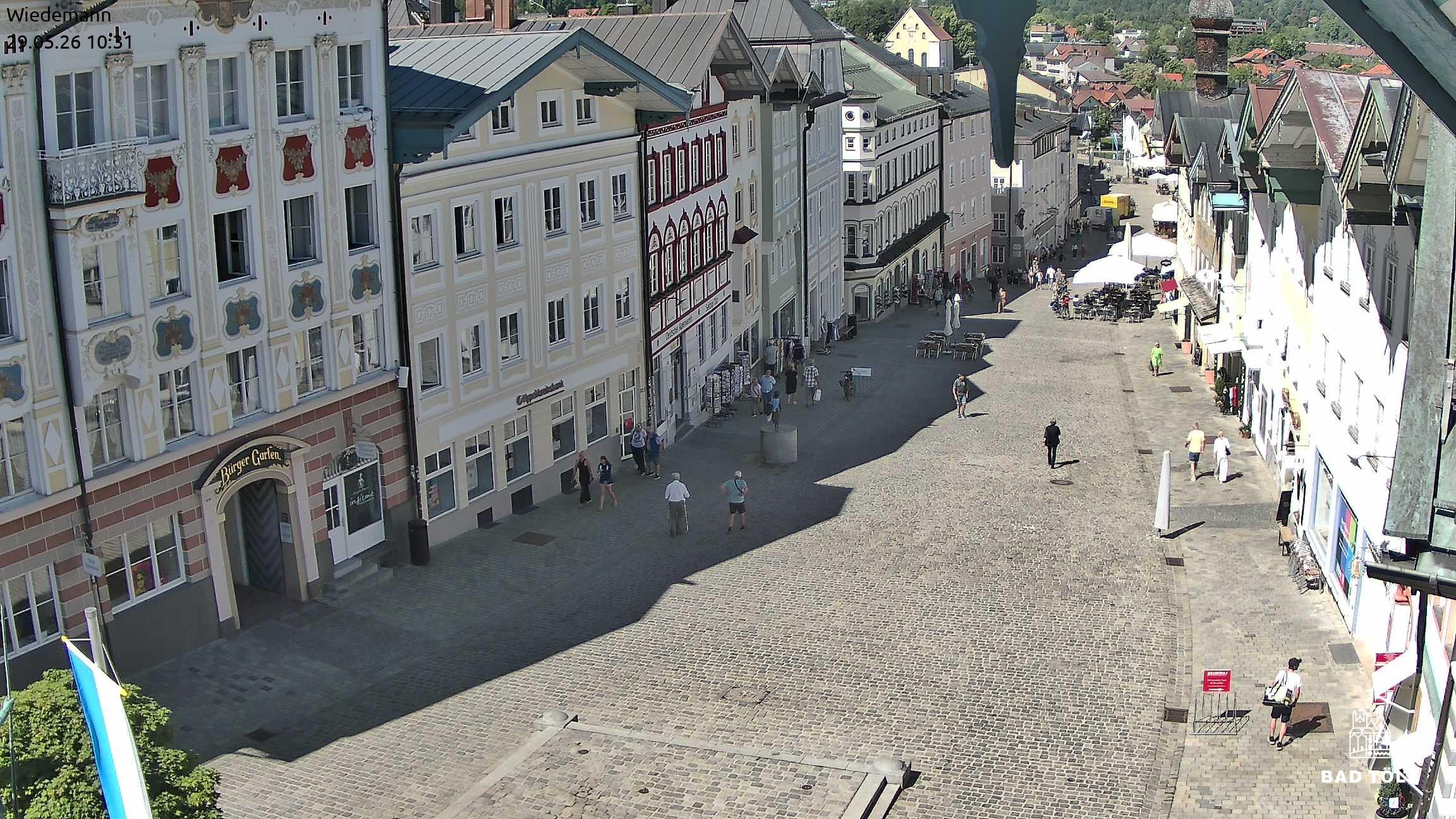 Archiv Foto Webcam Obere Marktstraße Bad Tölz