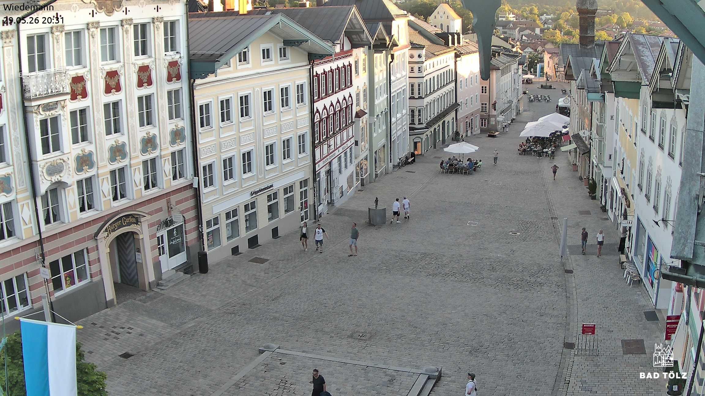 Archiv Foto Webcam Obere Marktstraße Bad Tölz