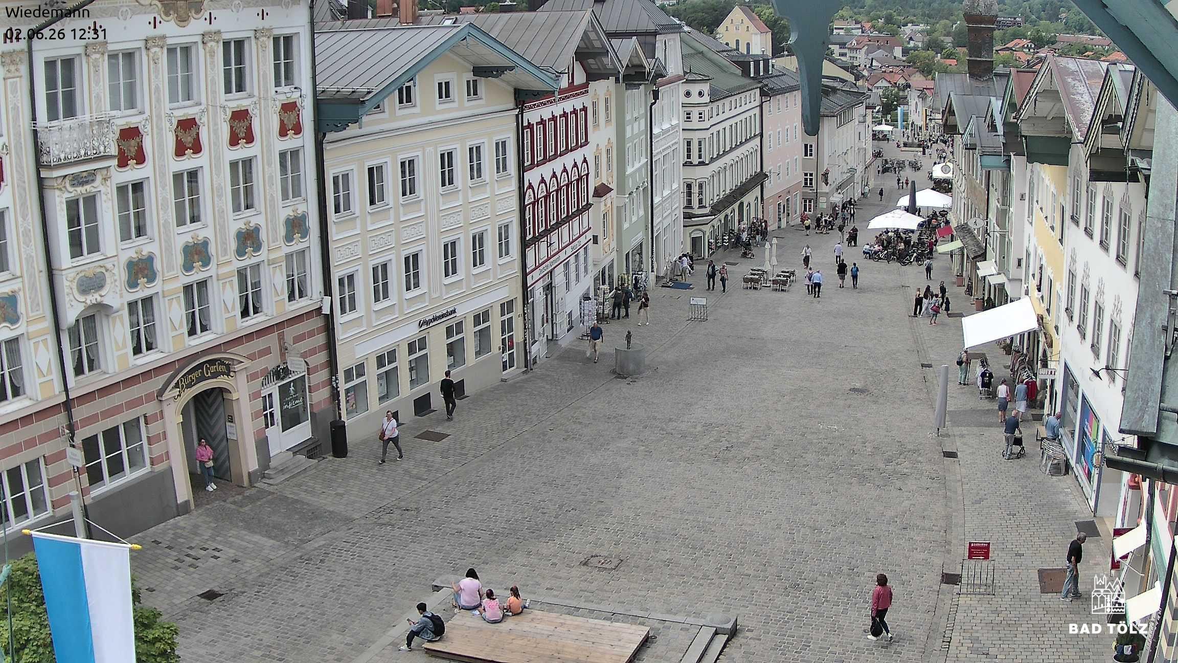 Archived image Webcam Bad Tölz - Marktstraße