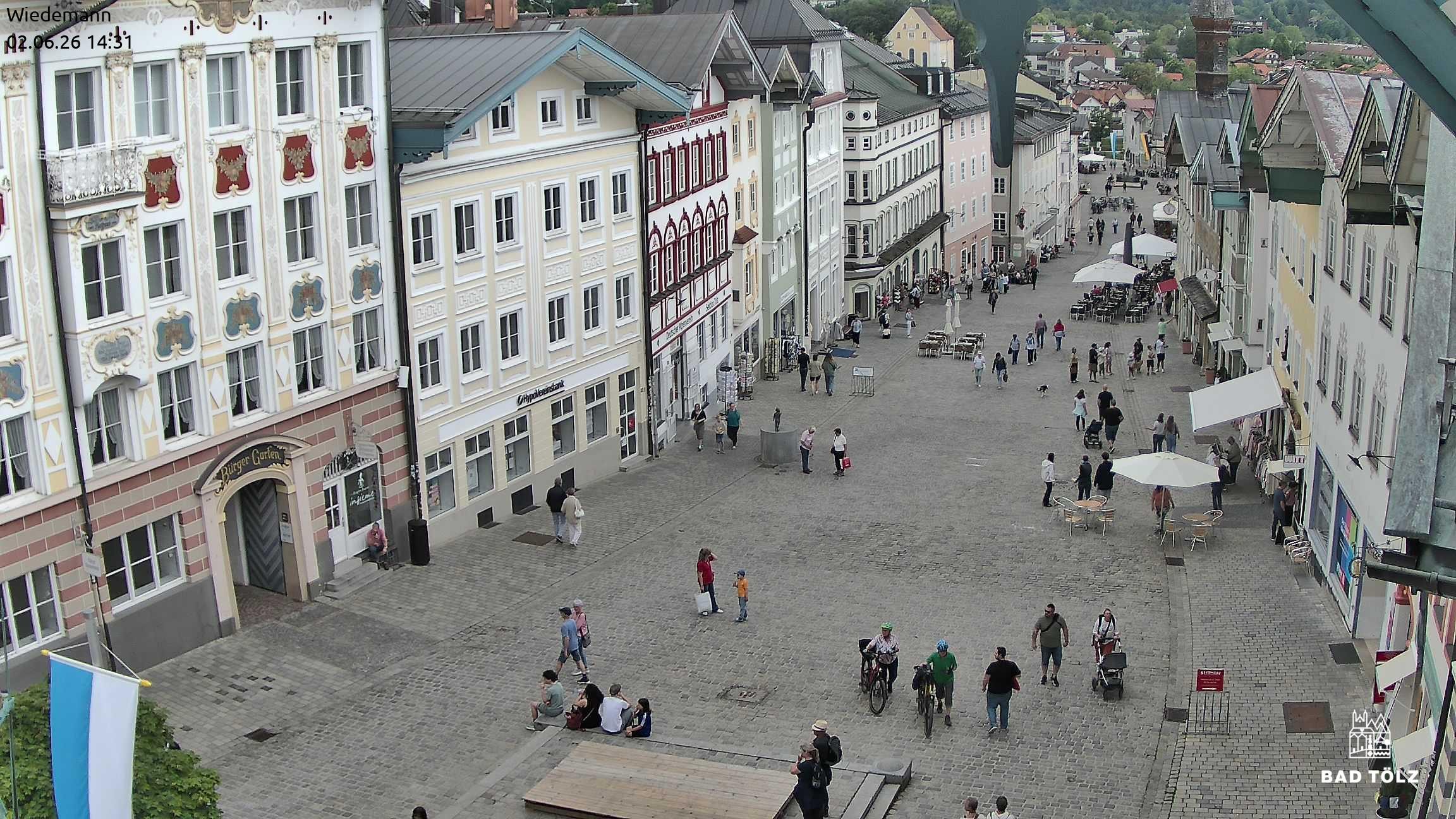 Archived image Webcam Bad Tölz - Marktstraße