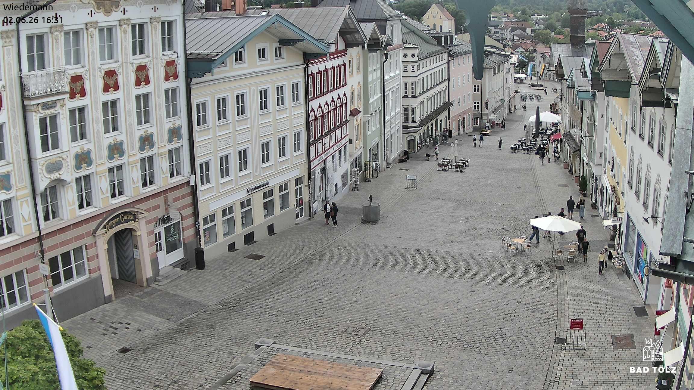 Archived image Webcam Bad Tölz - Marktstraße